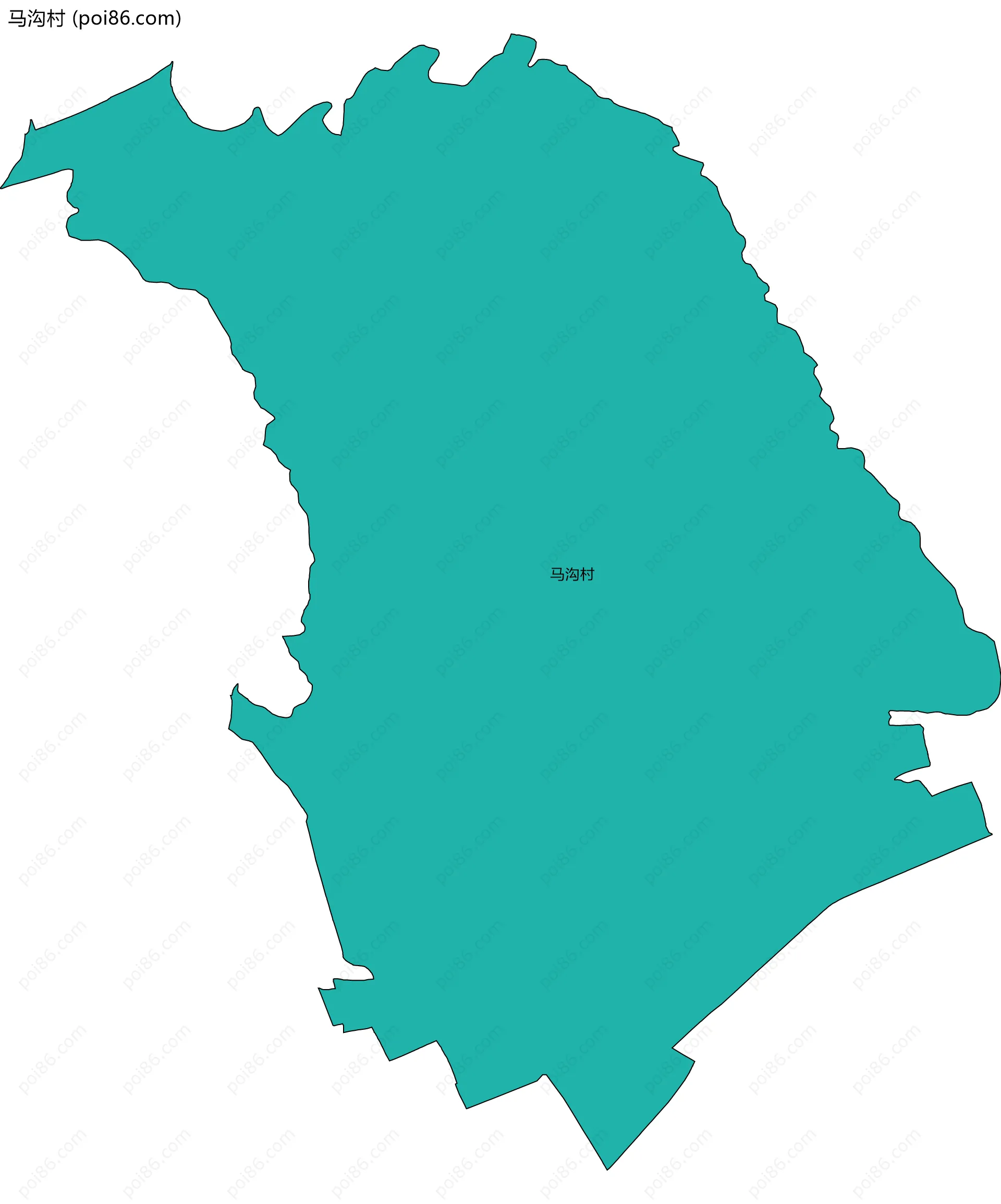 马沟村边界地图