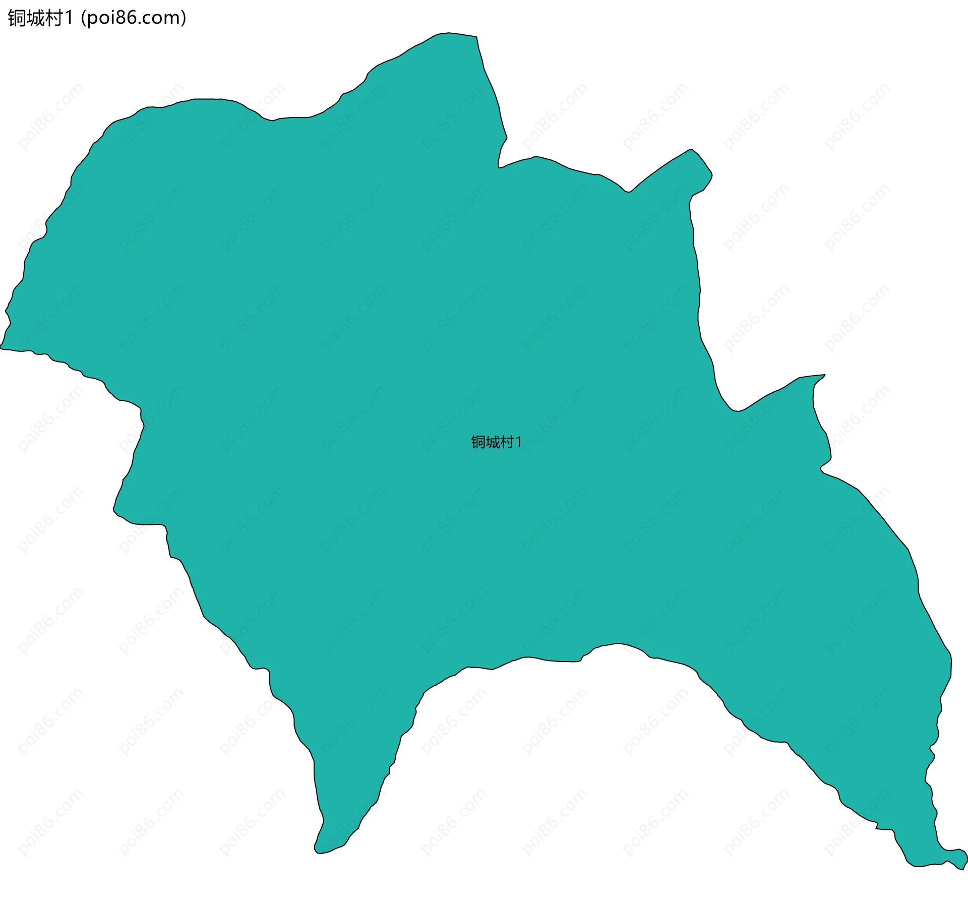 铜城村1边界地图