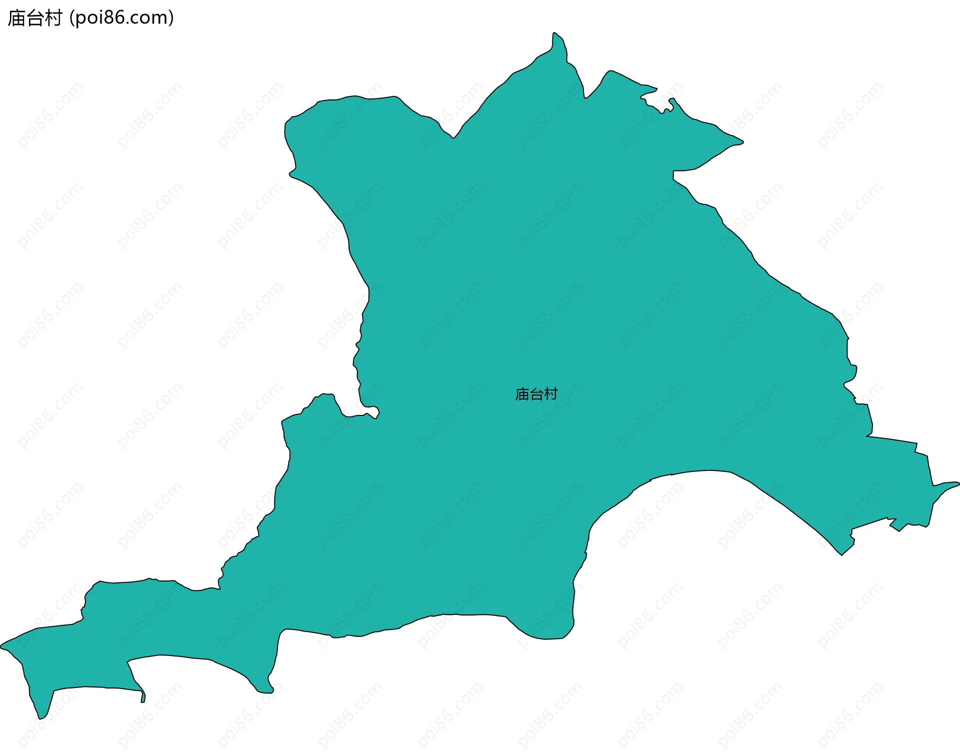 庙台村边界地图