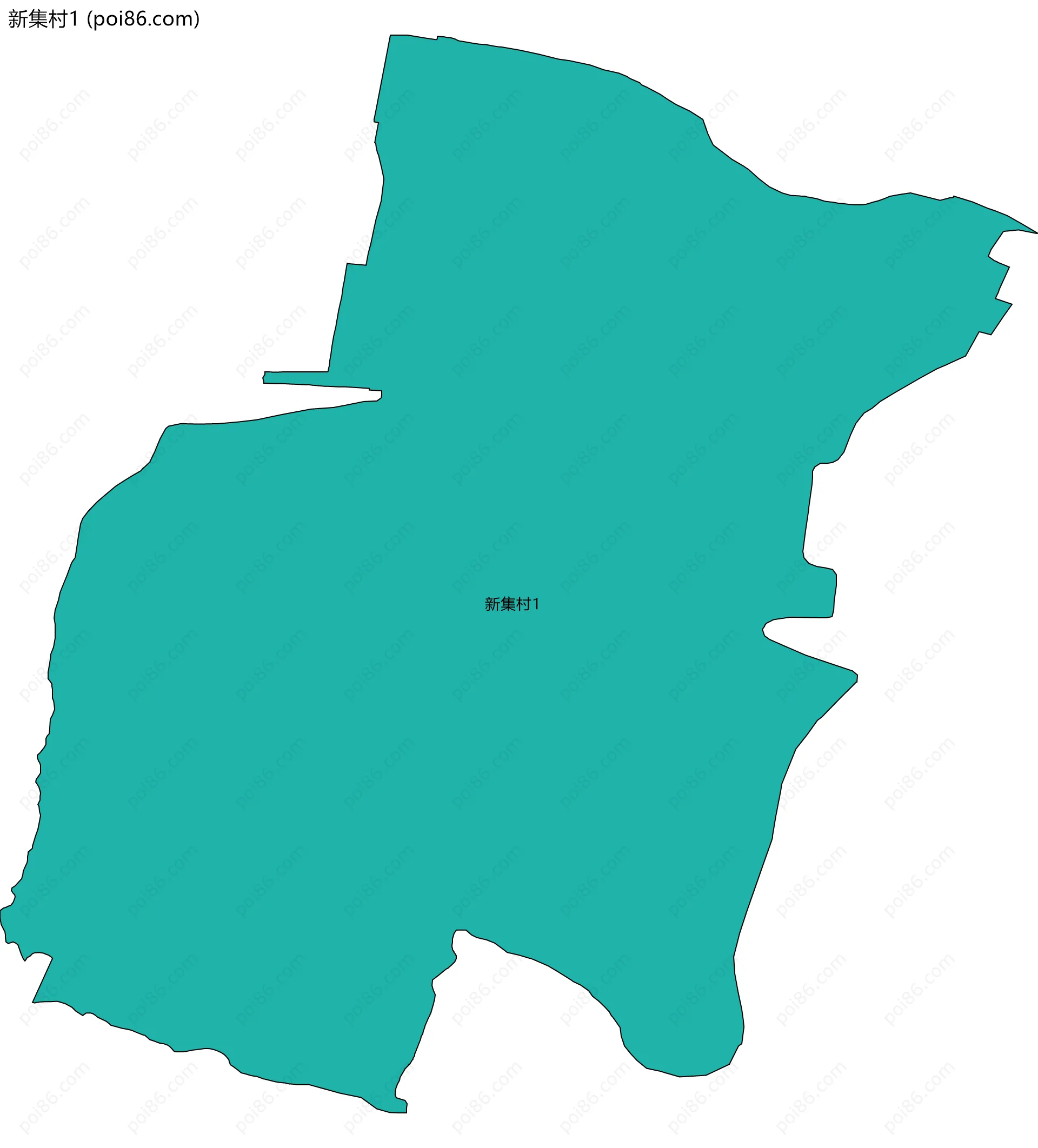 新集村1边界地图