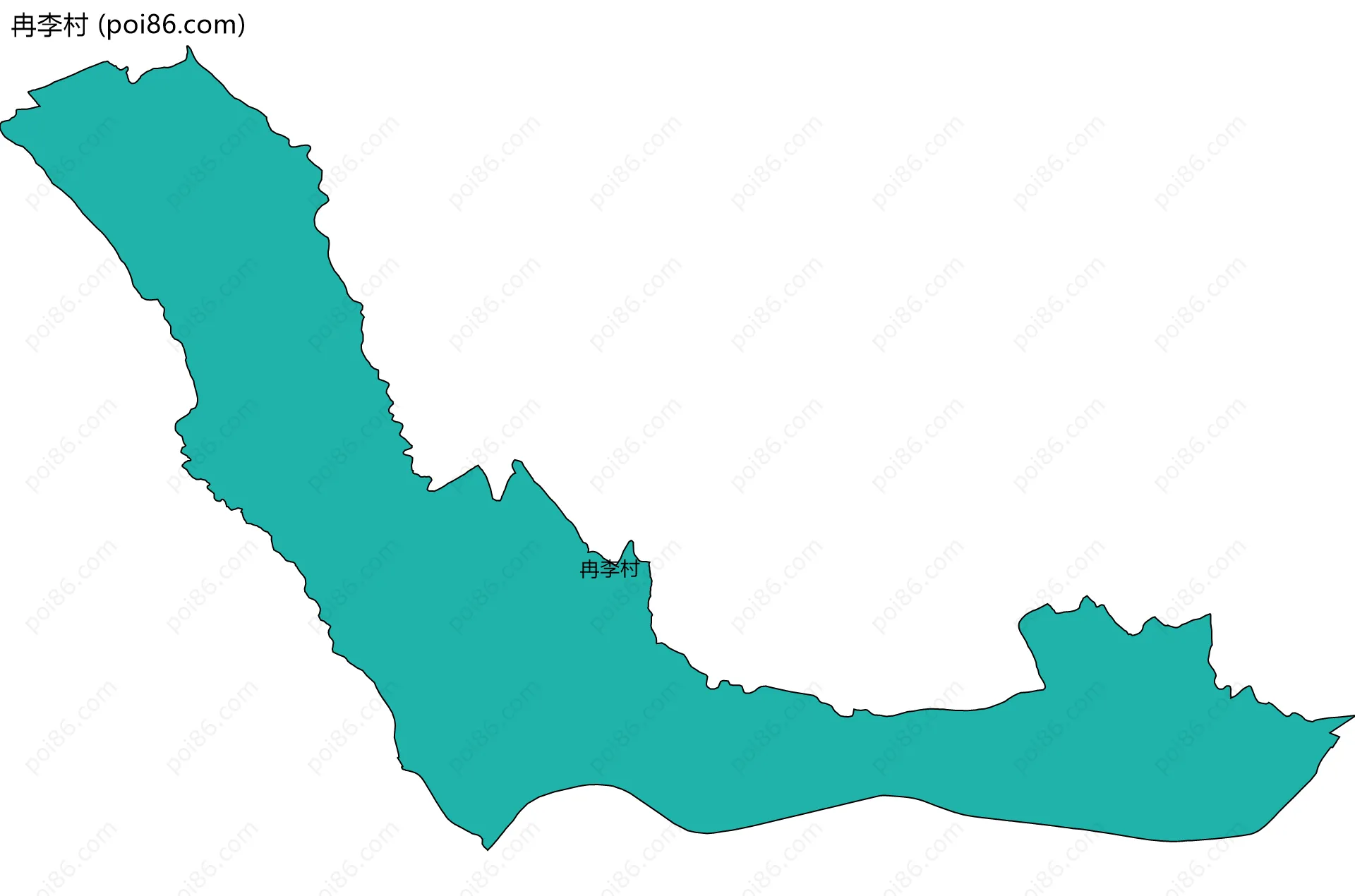 冉李村边界地图