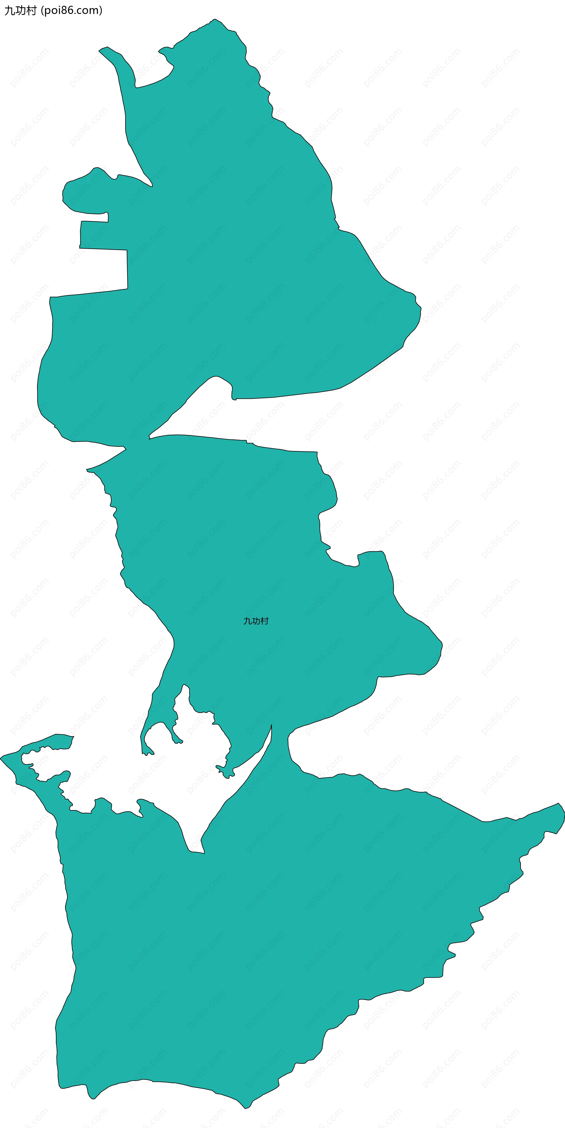 九功村边界地图