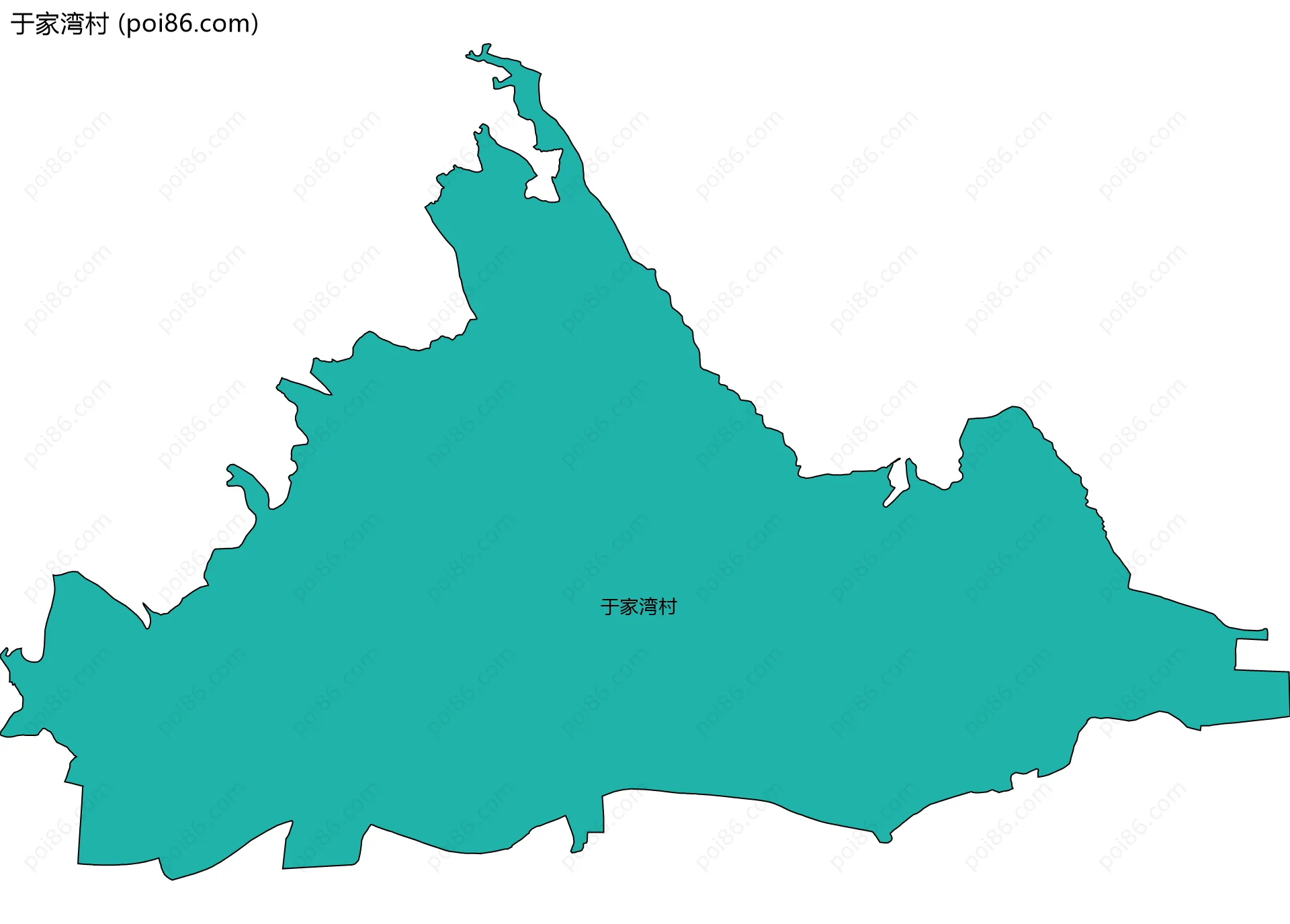 于家湾村边界地图