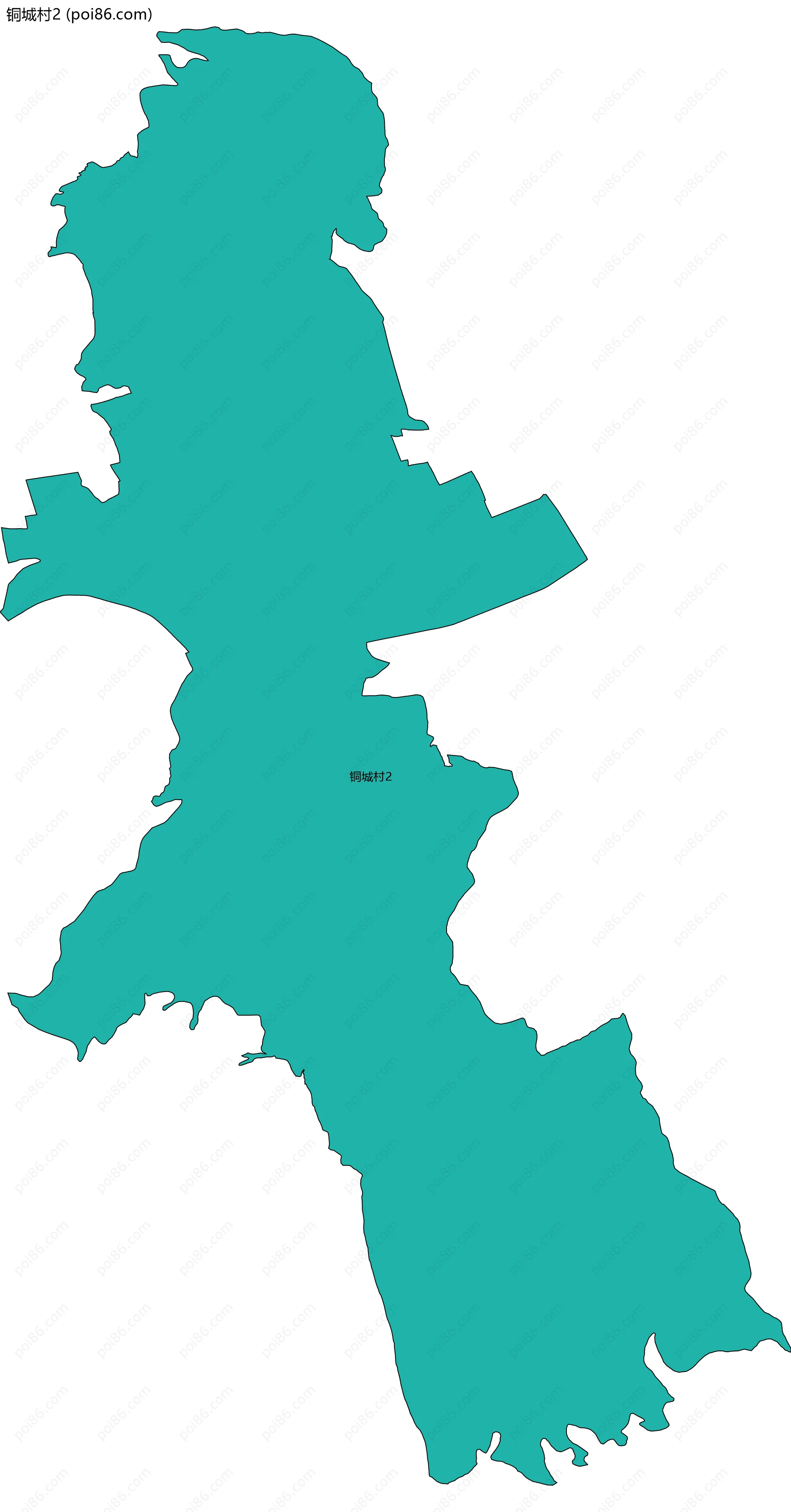 铜城村2边界地图