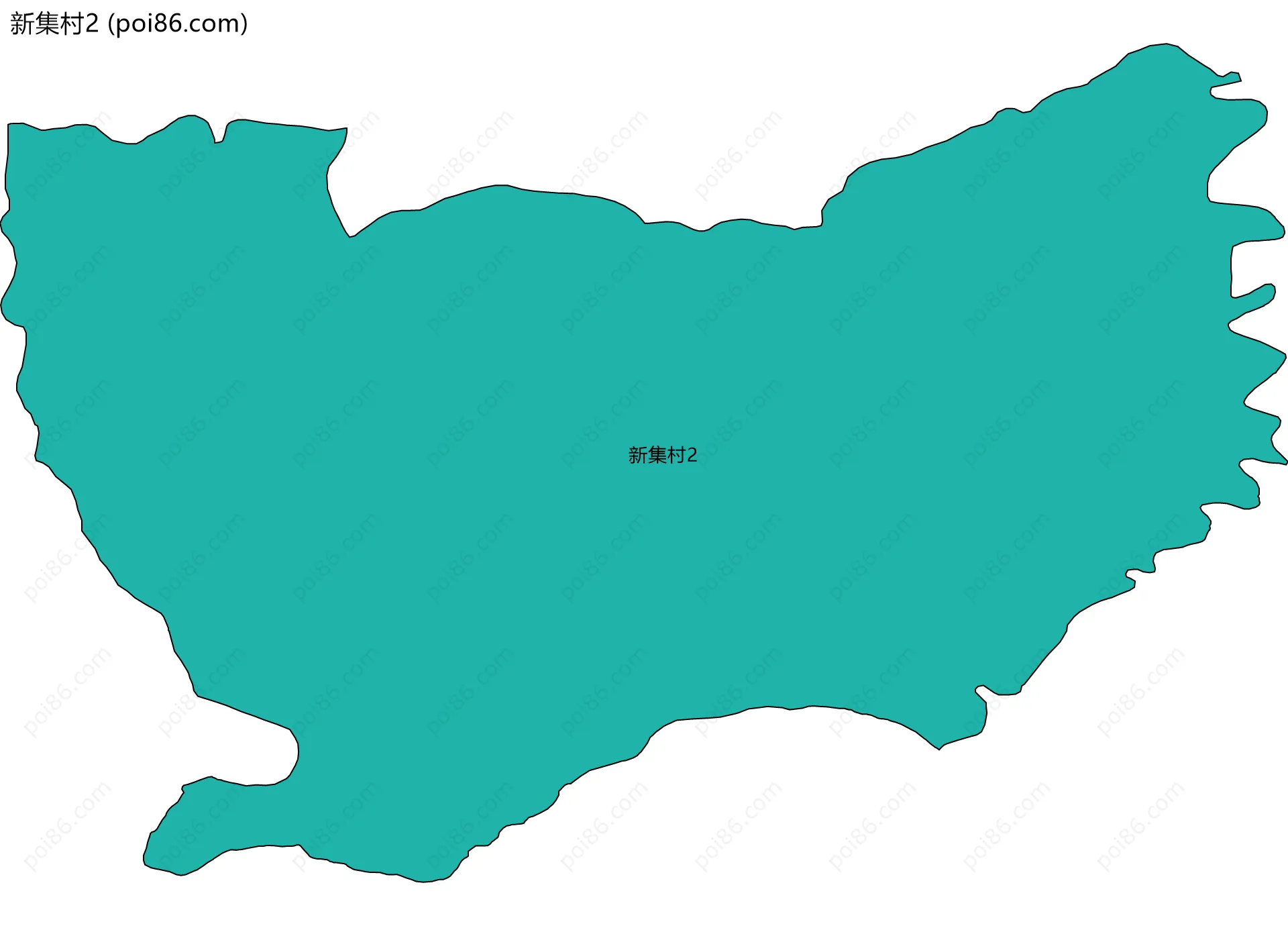 新集村2边界地图