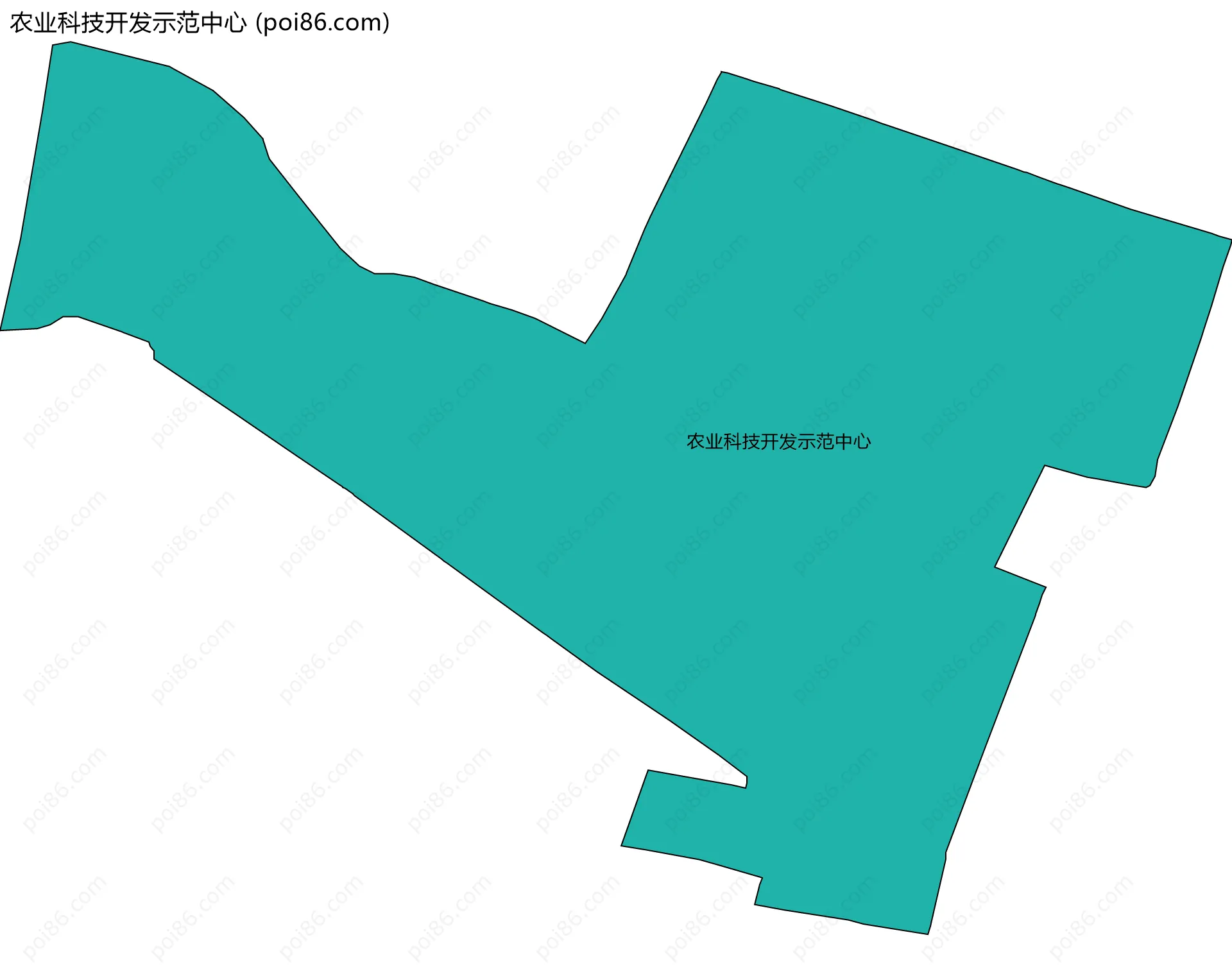 农业科技开发示范中心边界地图