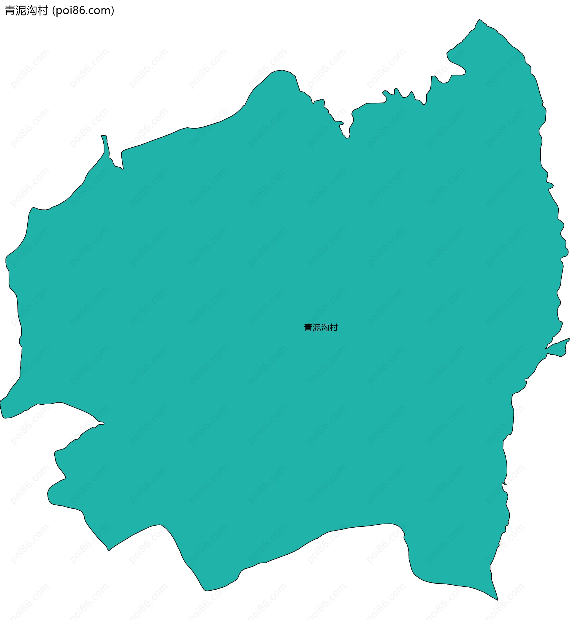 青泥沟村边界地图