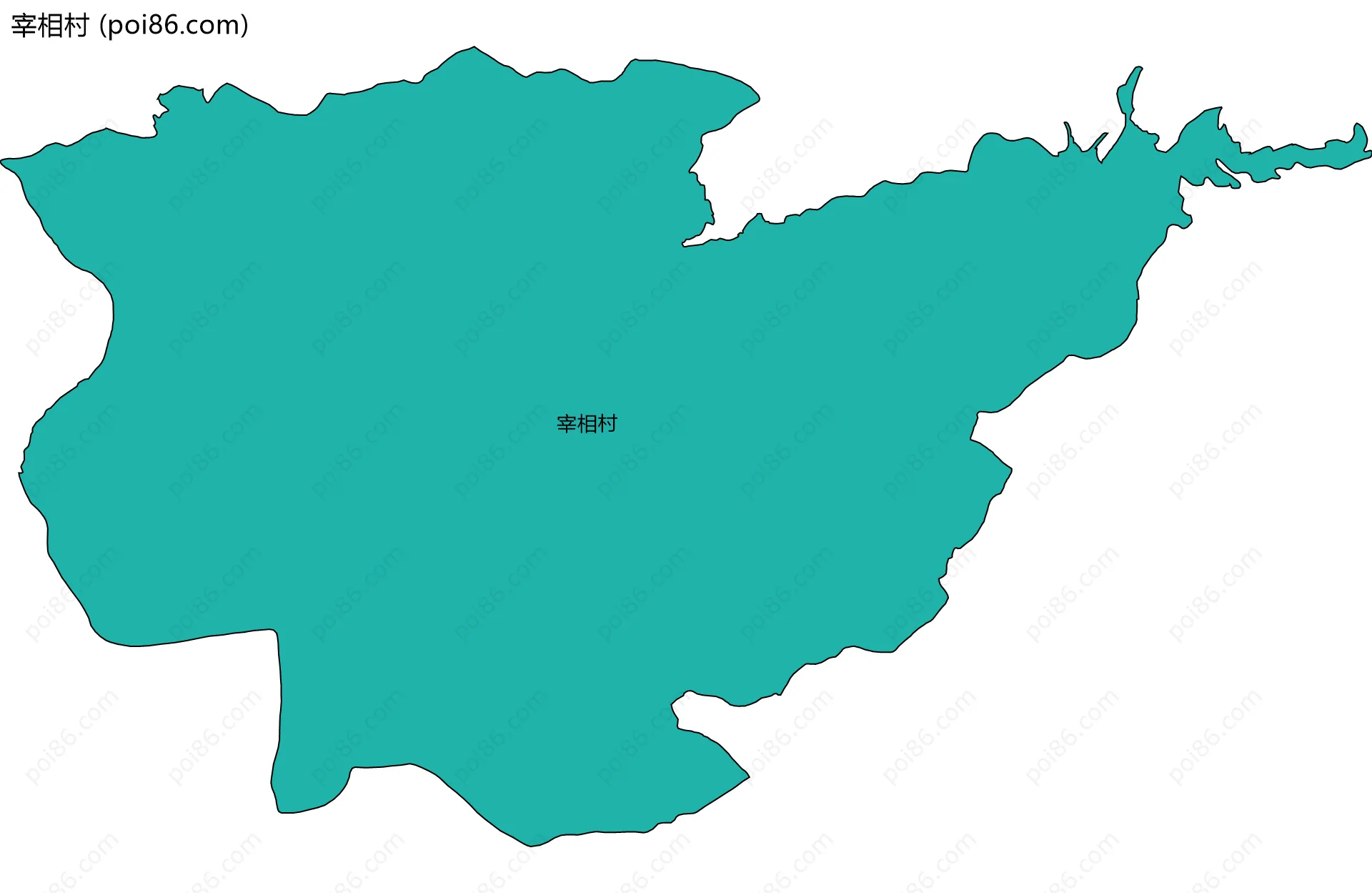 宰相村边界地图