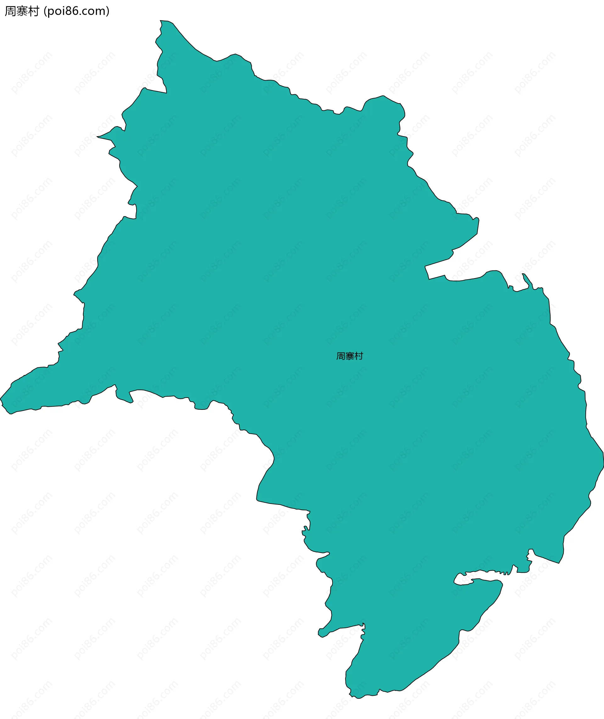 周寨村边界地图