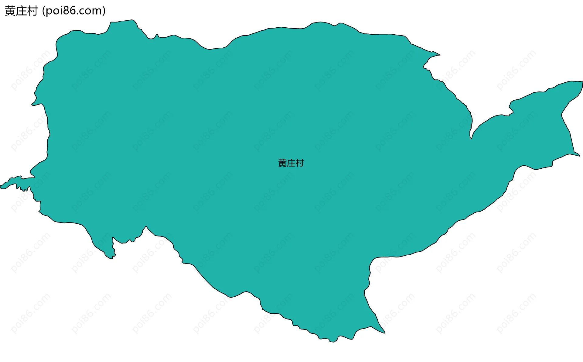 黄庄村边界地图