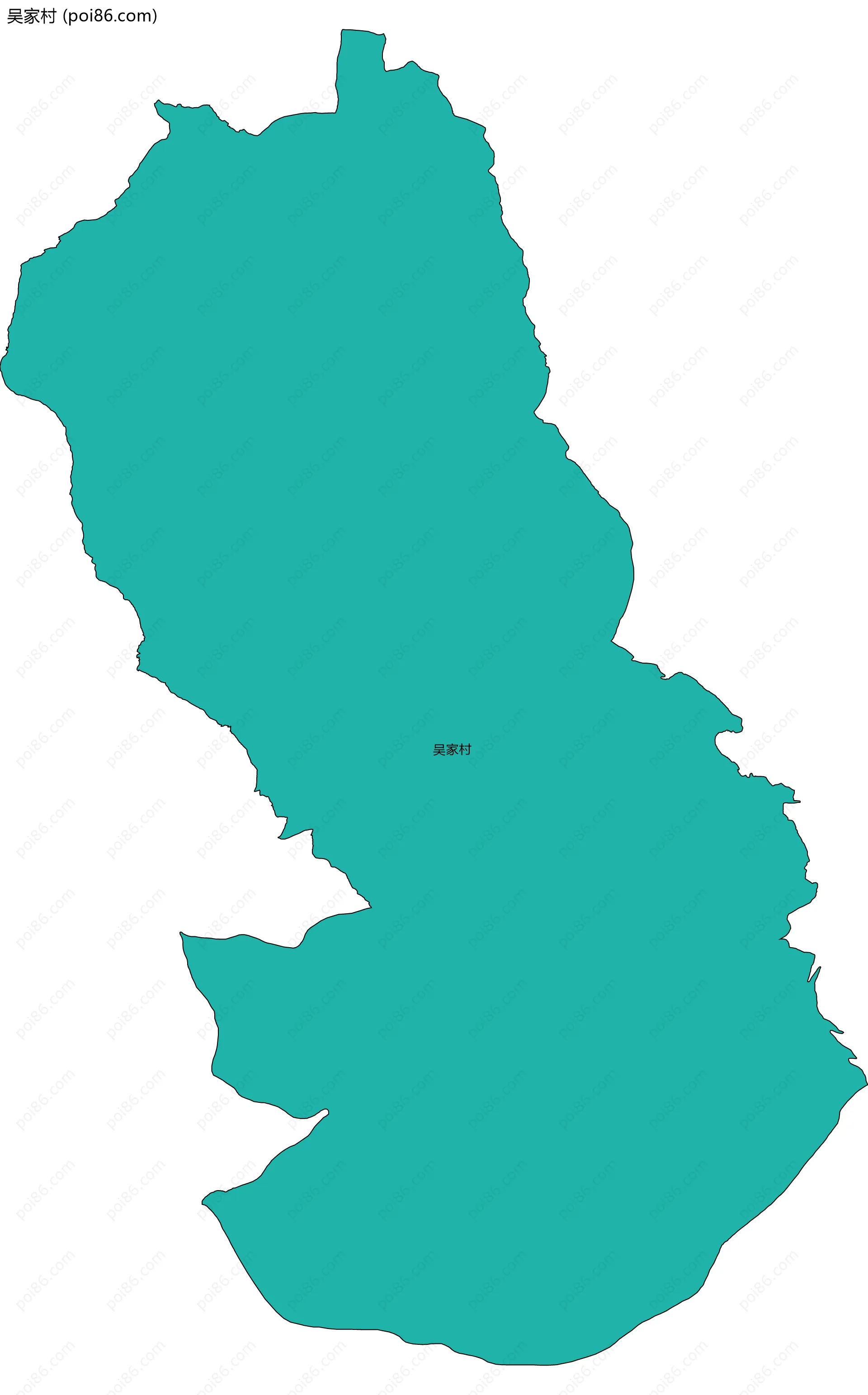吴家村边界地图