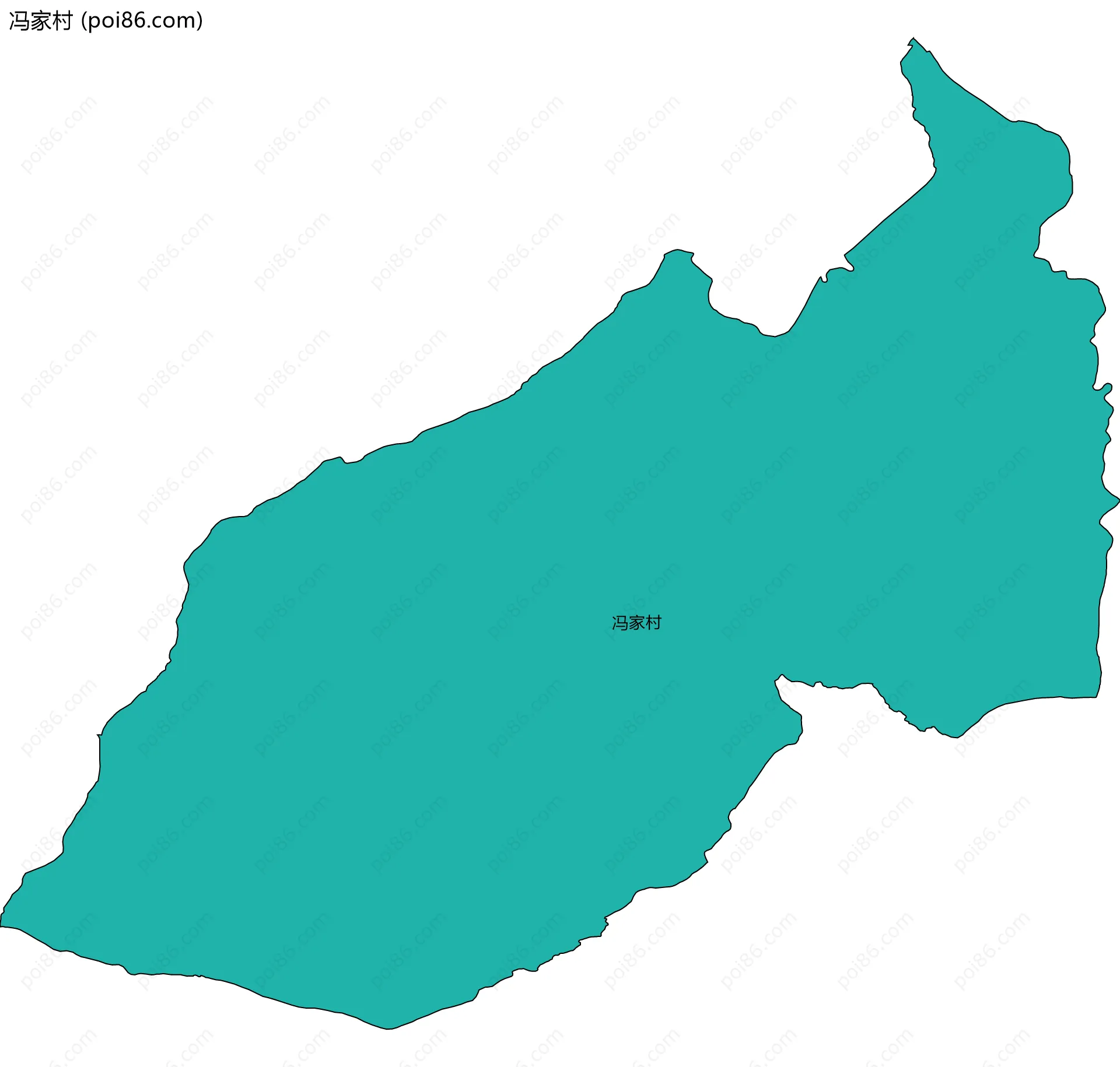 冯家村边界地图