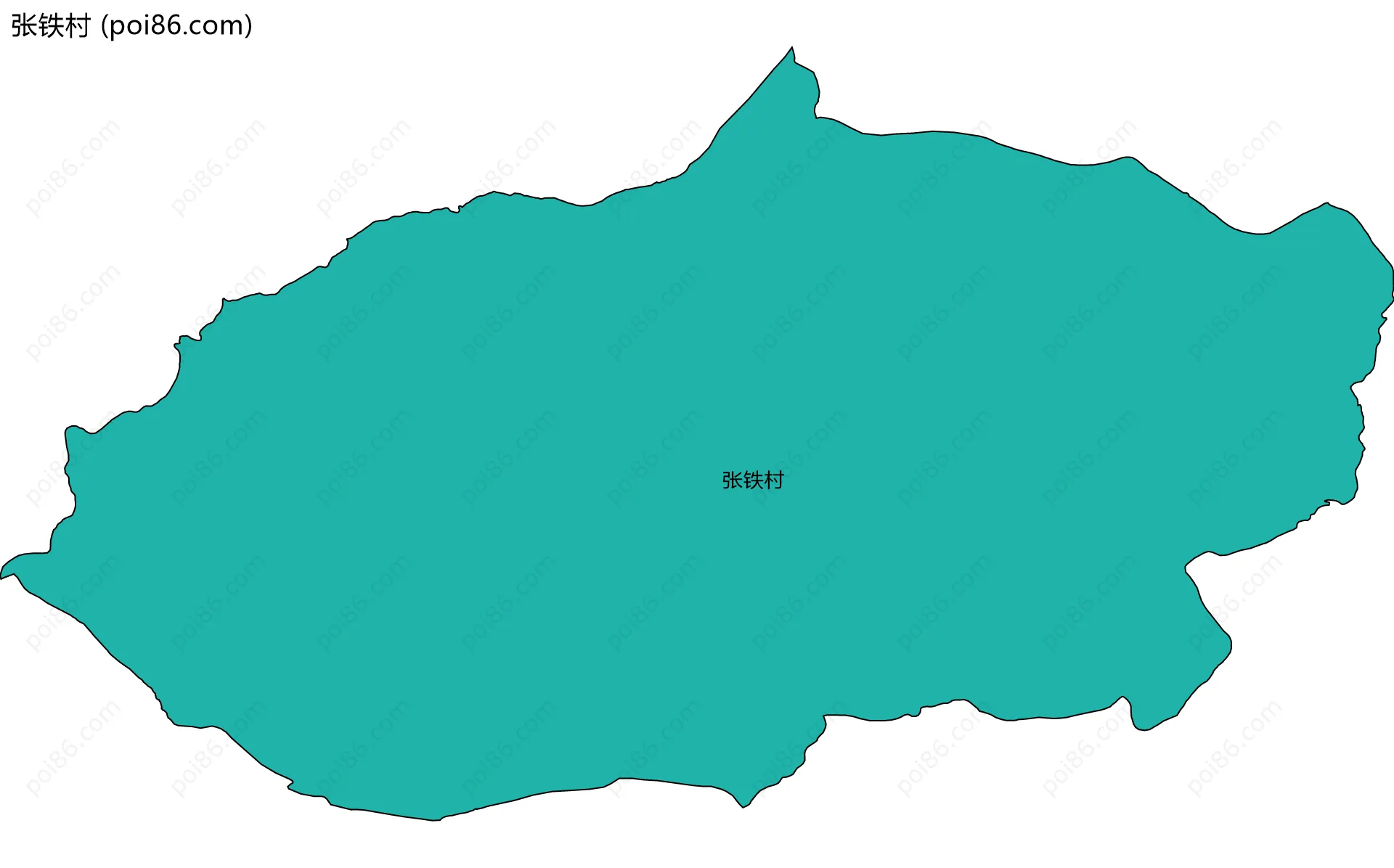 张铁村边界地图