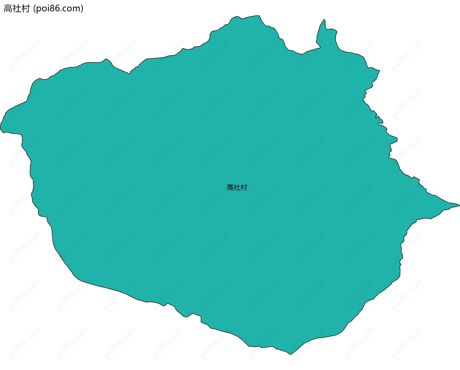 高社村边界地图