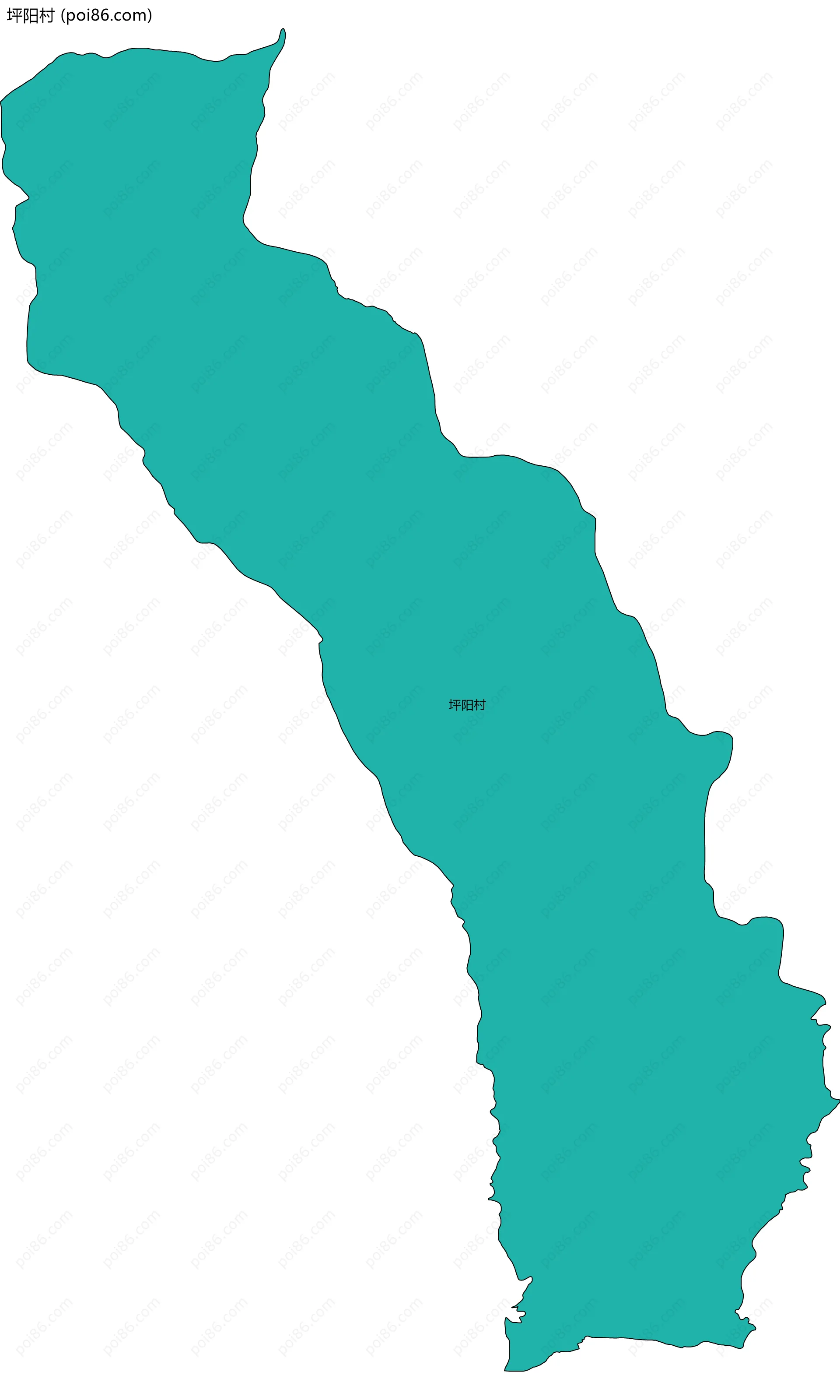 坪阳村边界地图