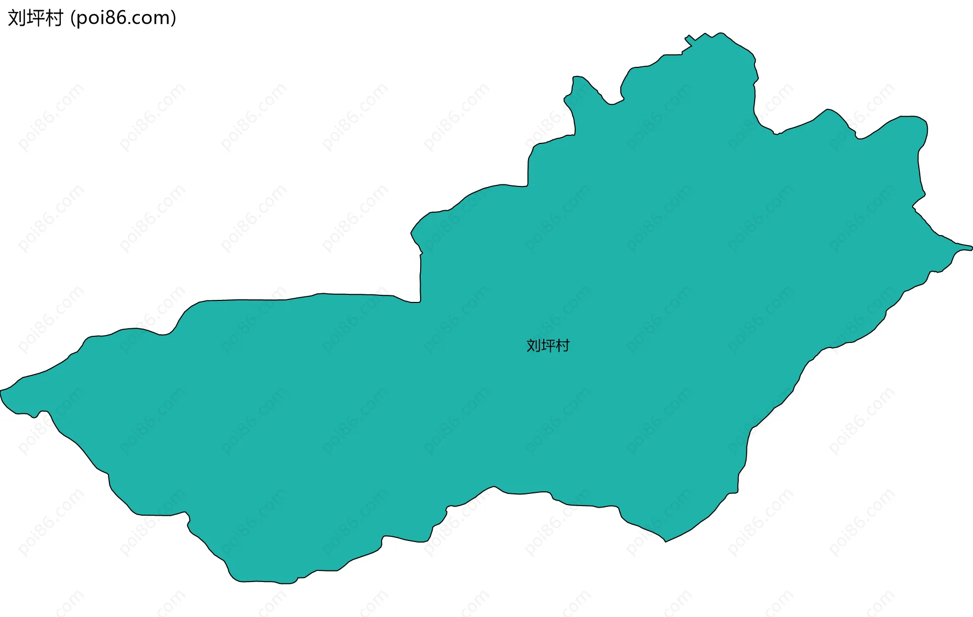 刘坪村边界地图