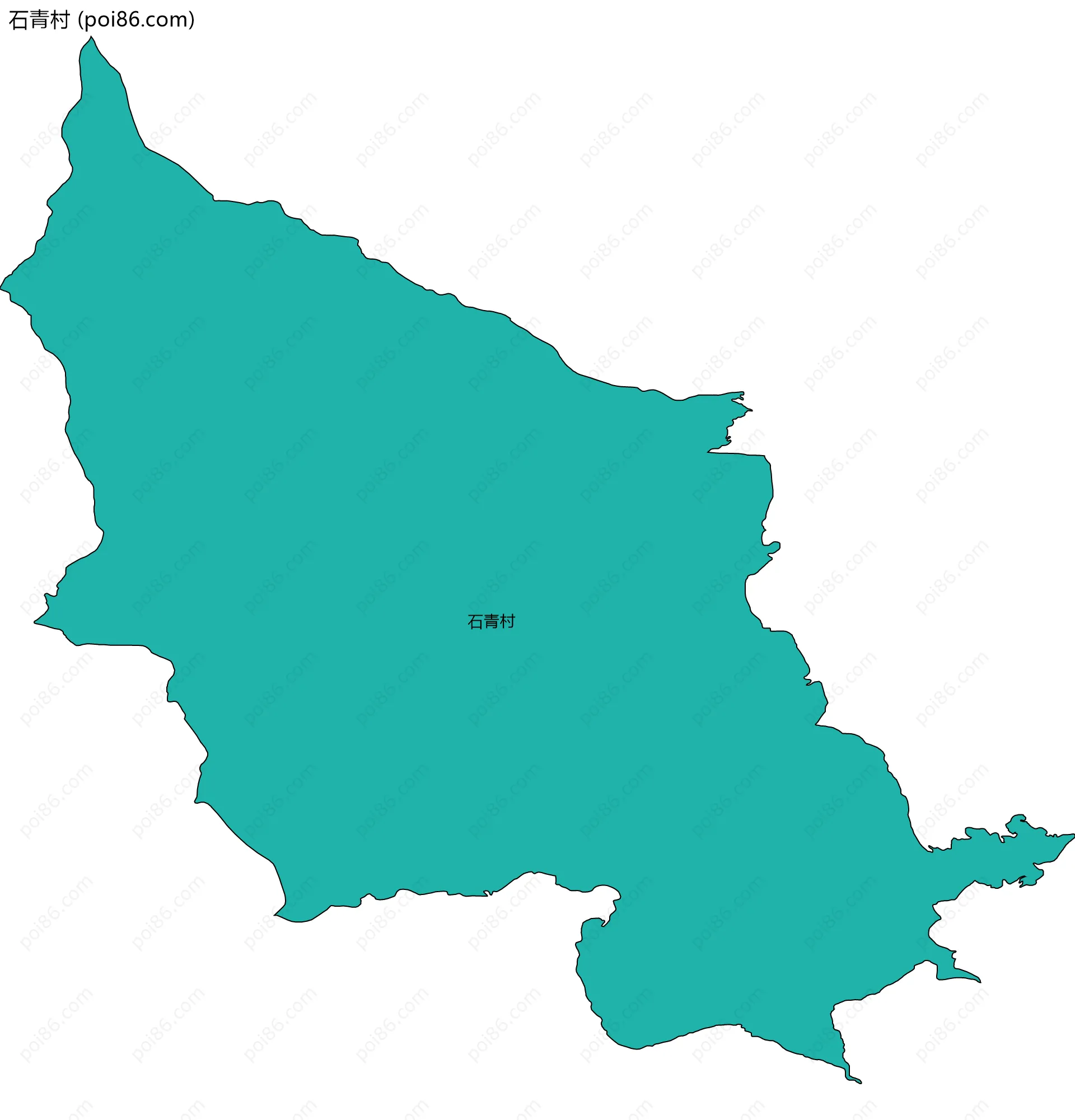 石青村边界地图