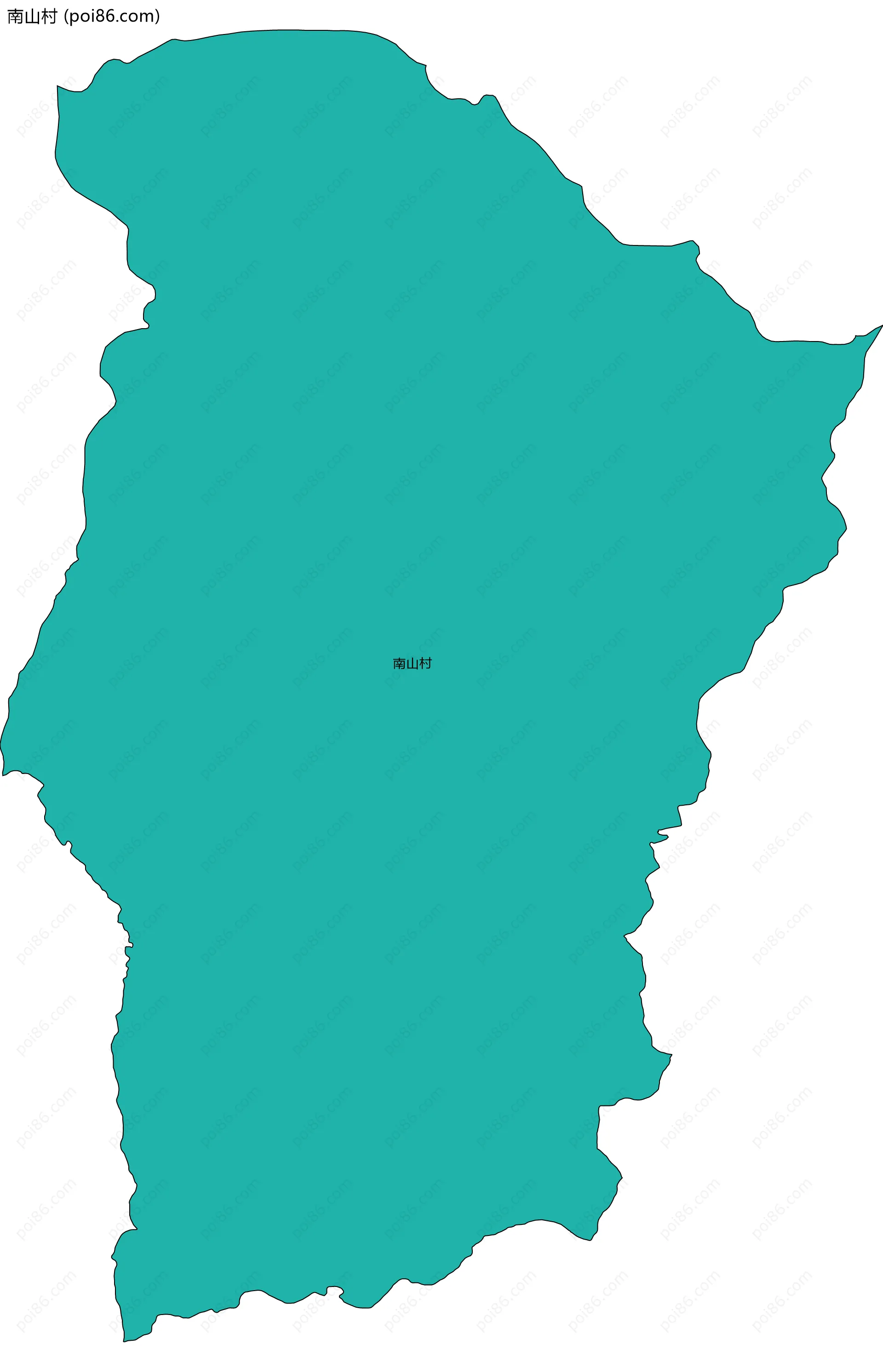 南山村边界地图