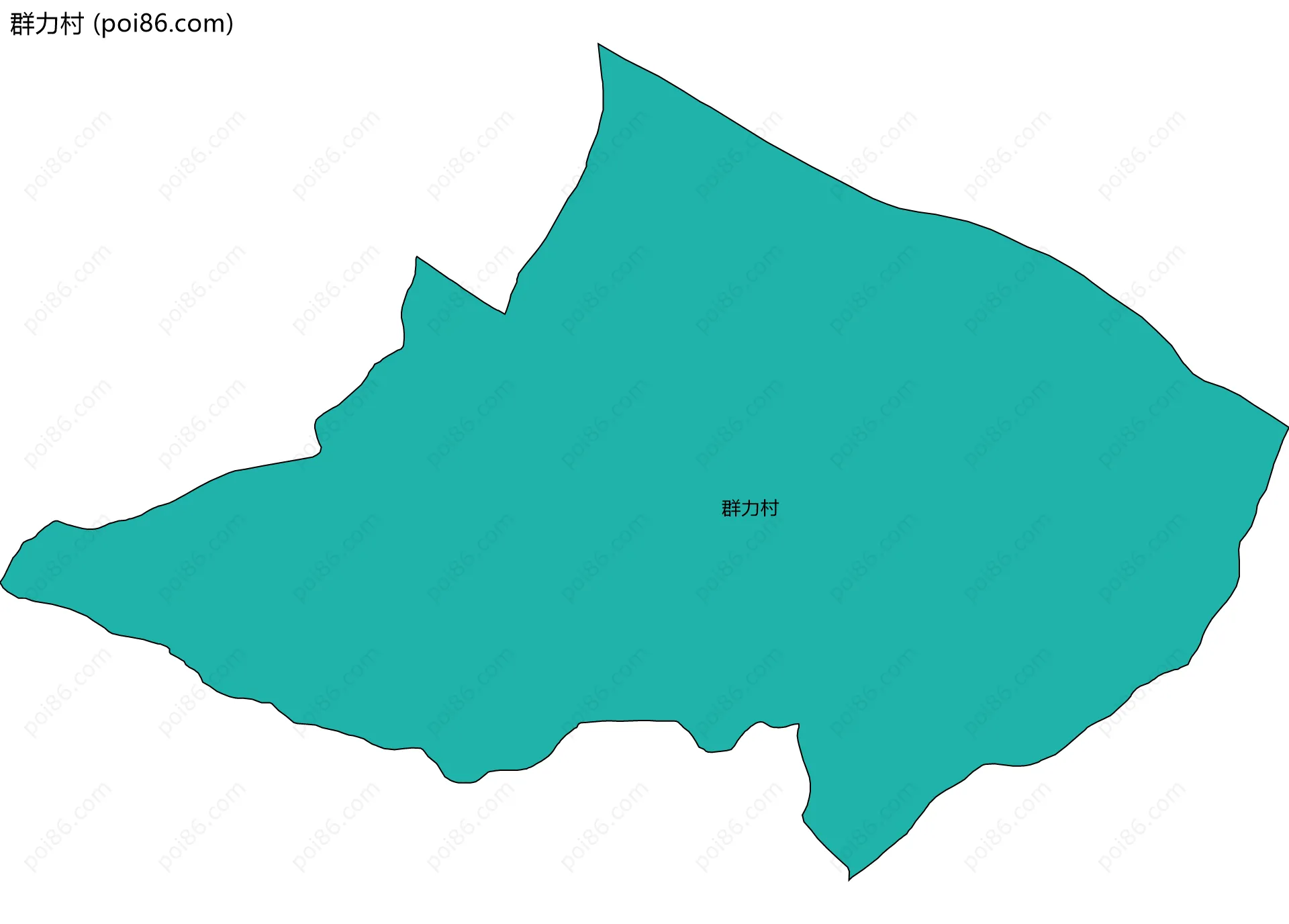 群力村边界地图