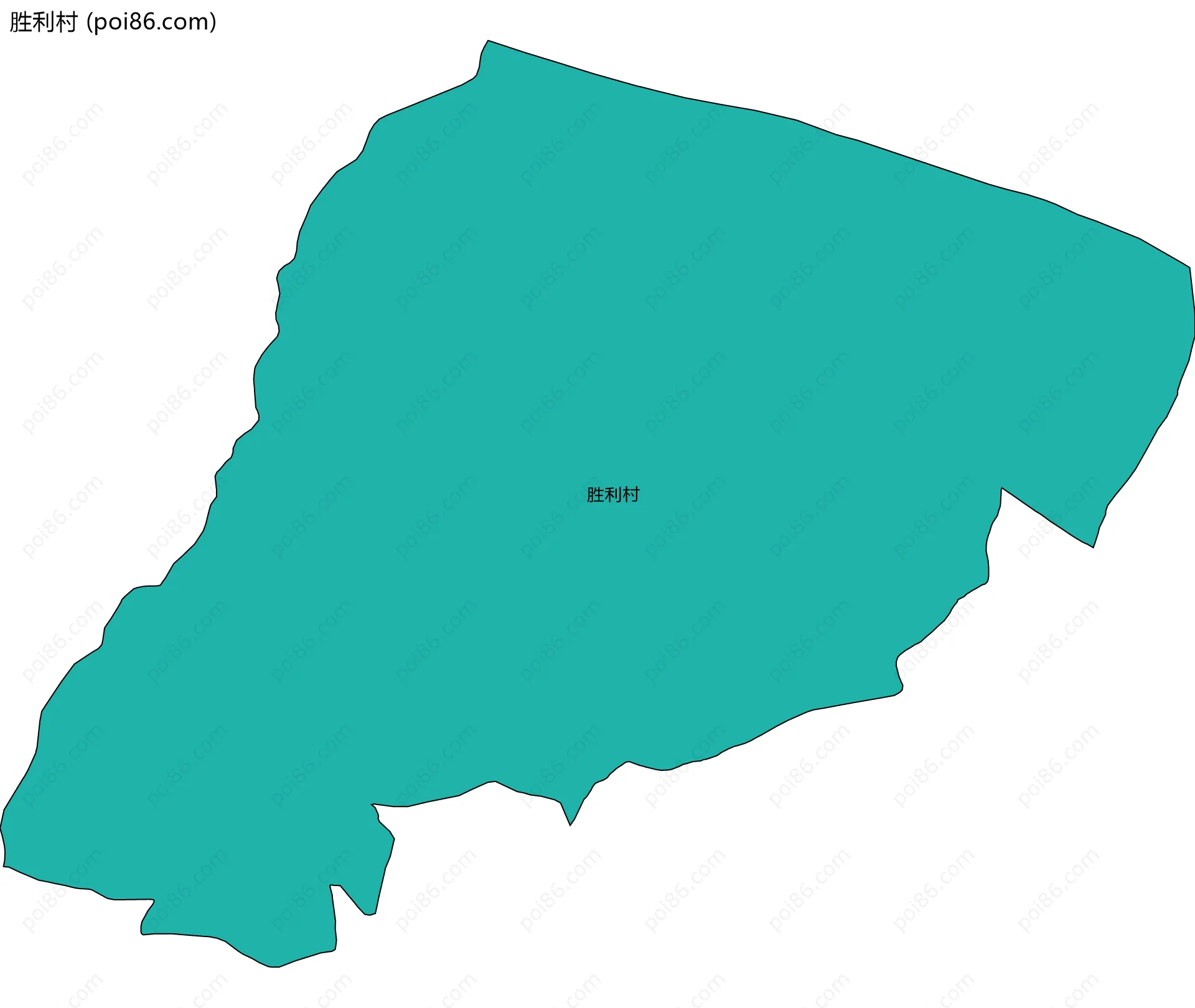 胜利村边界地图