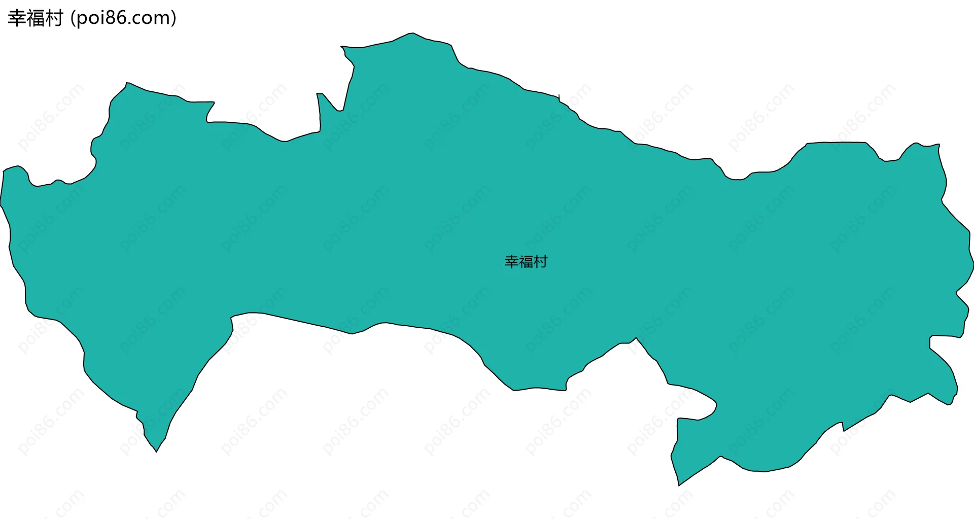 幸福村边界地图