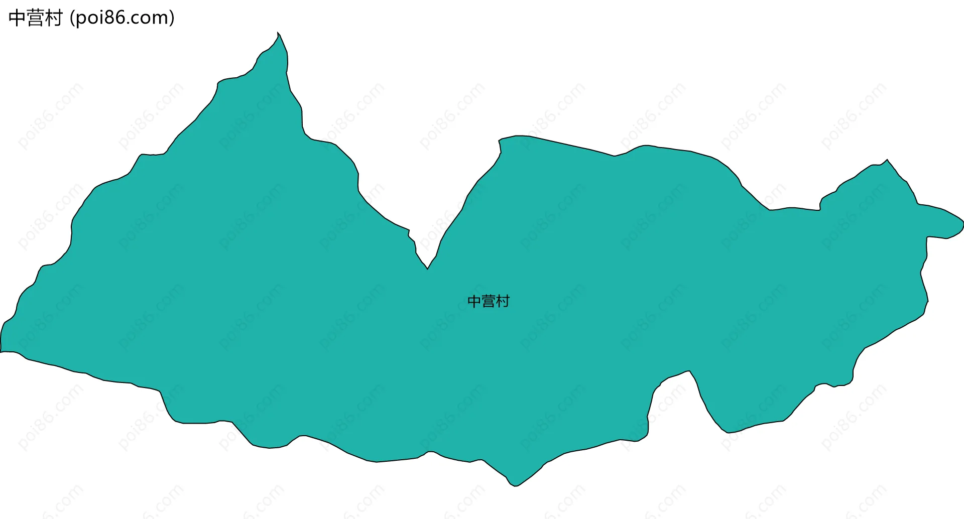 中营村边界地图