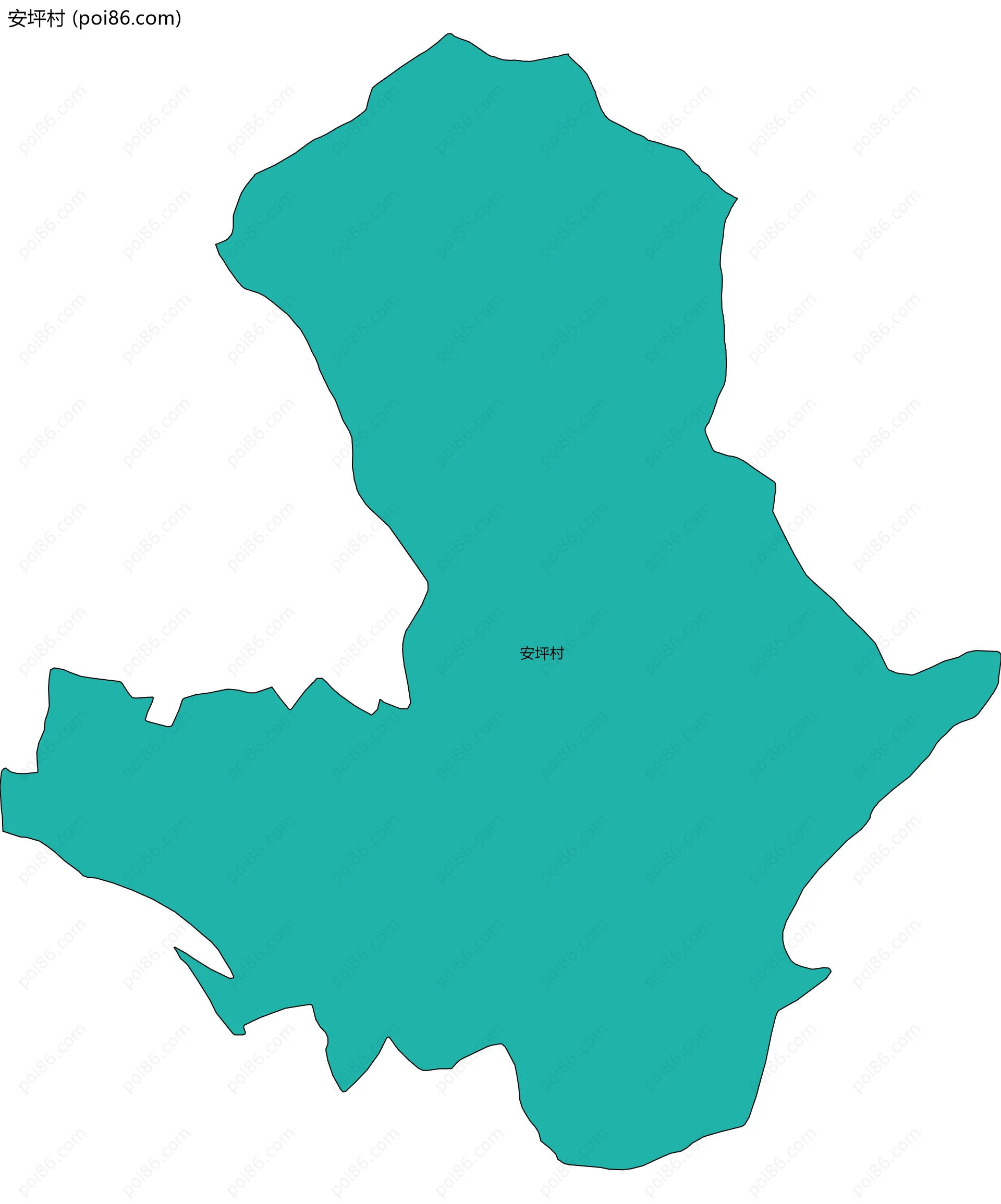 安坪村边界地图