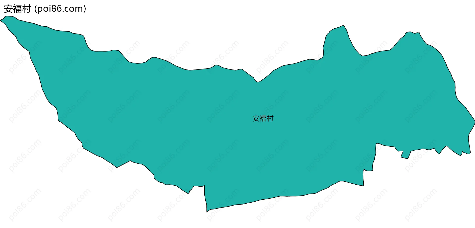 安福村边界地图