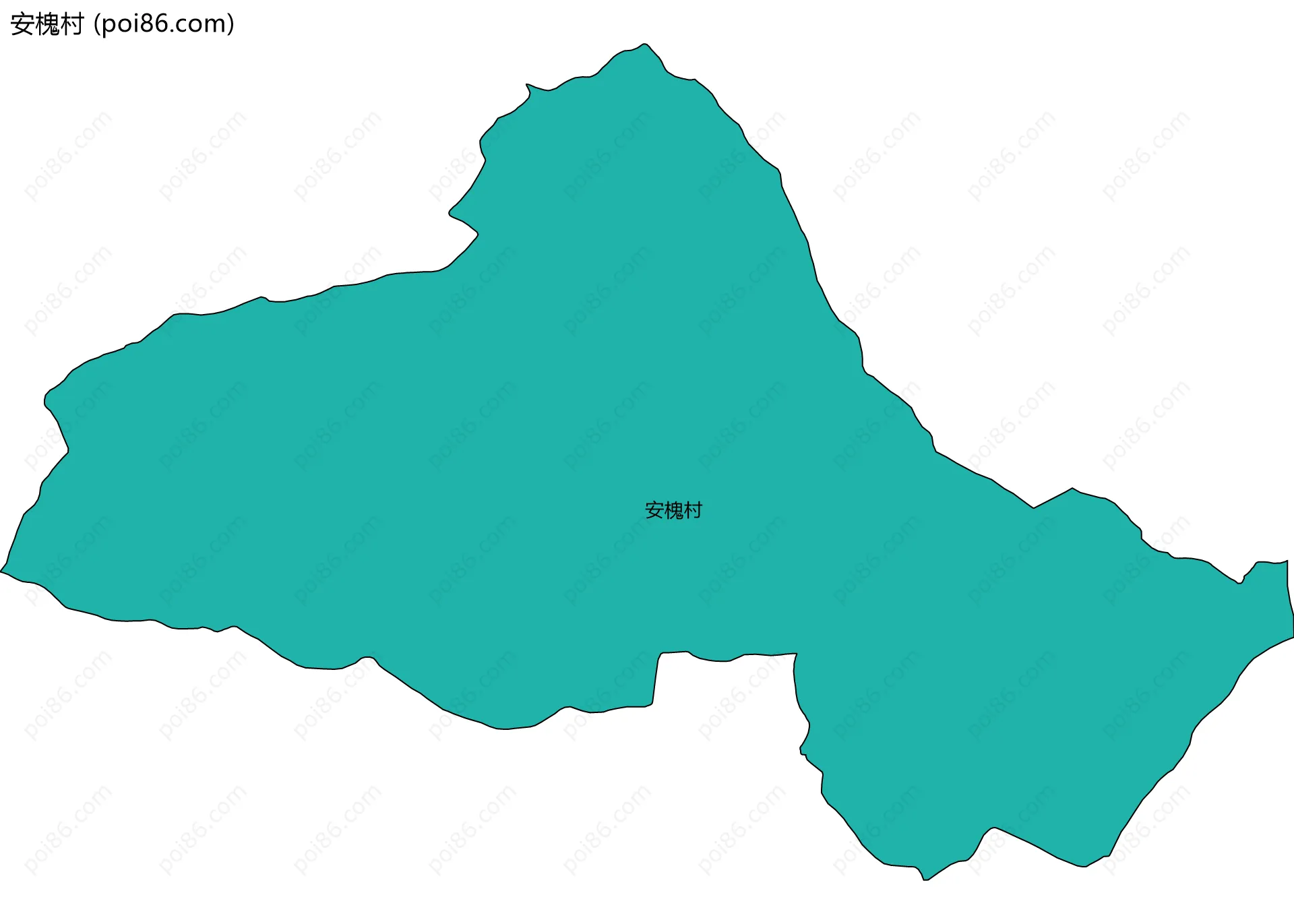 安槐村边界地图
