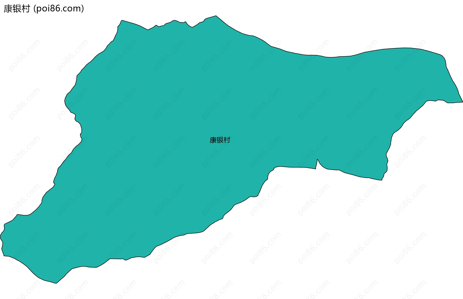 康银村边界地图