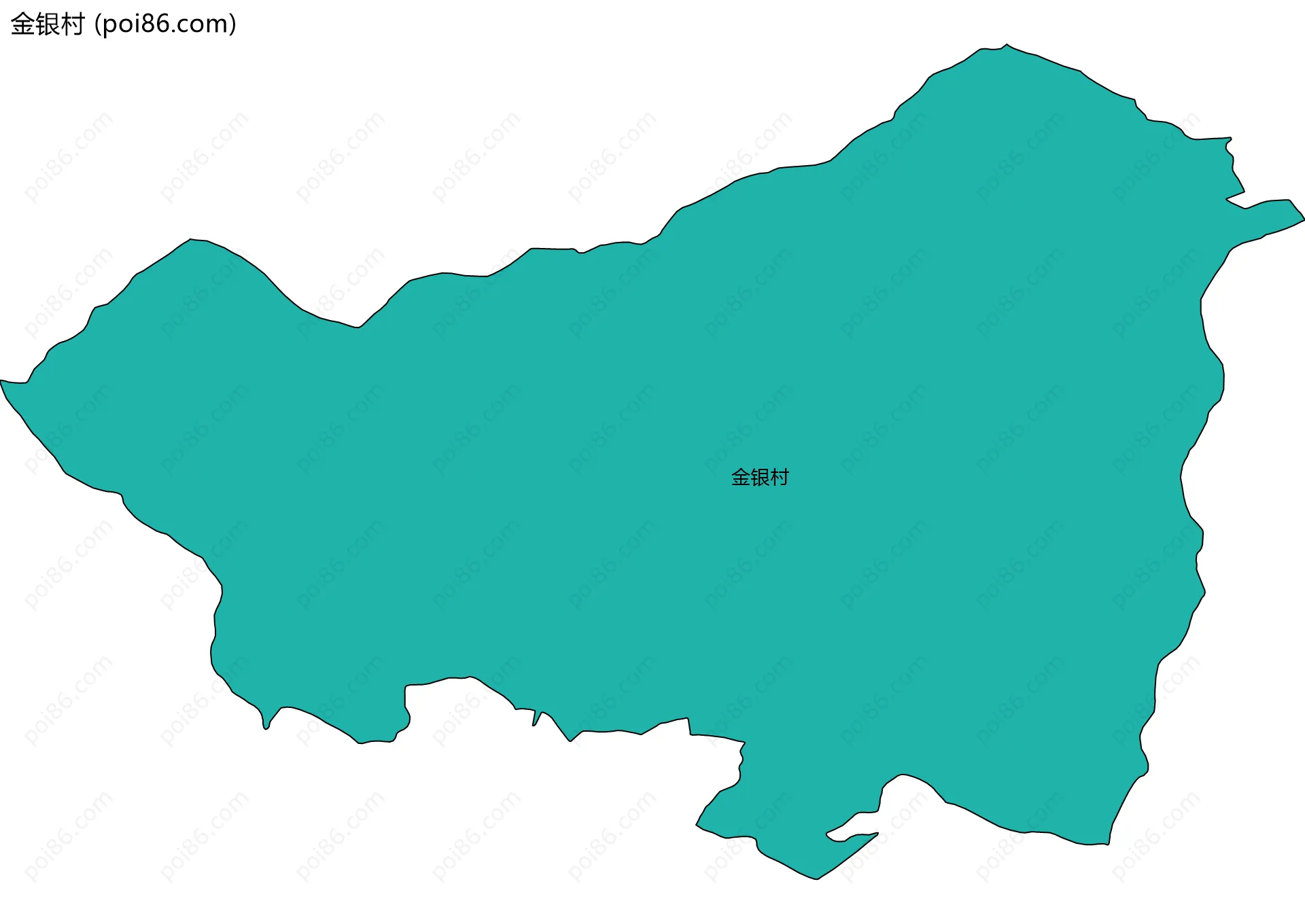 金银村边界地图