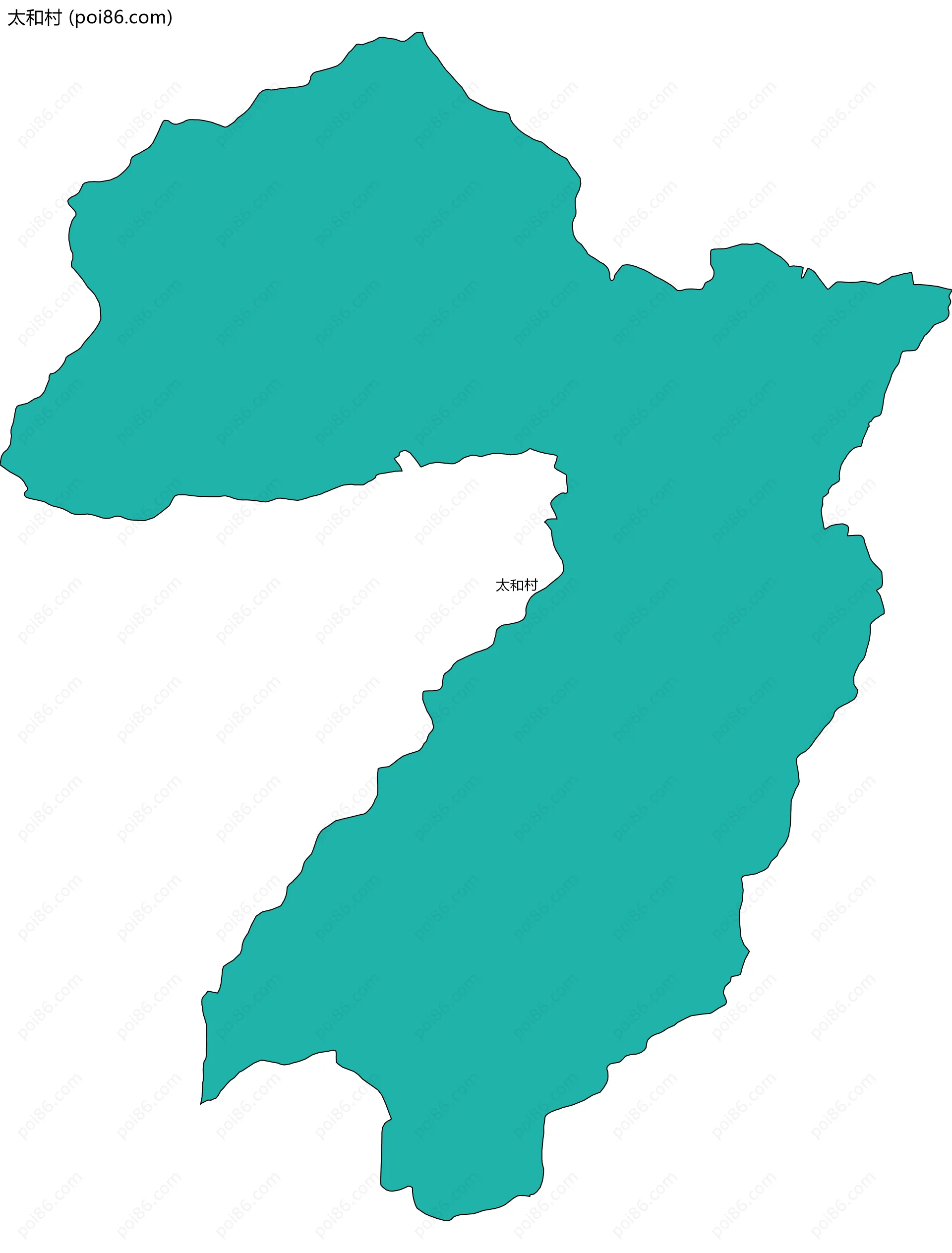 太和村边界地图