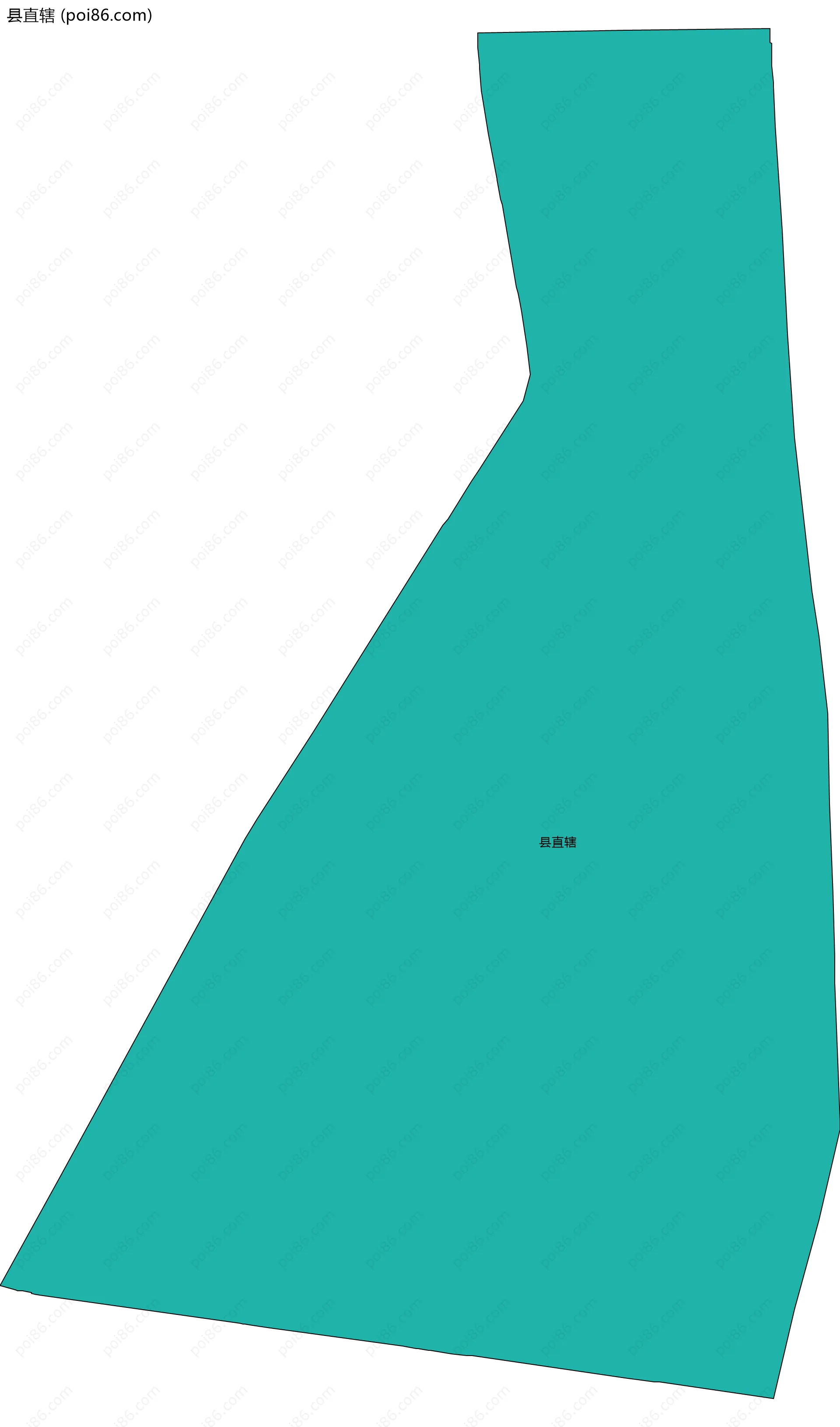 县直辖边界地图