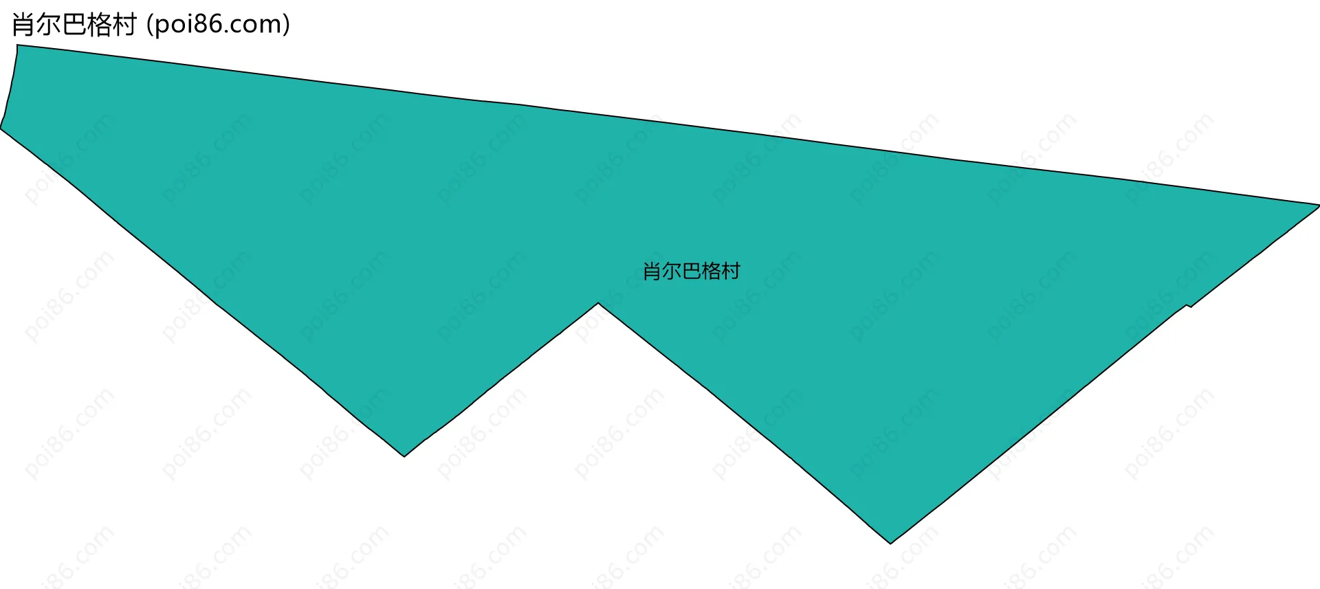 肖尔巴格村边界地图