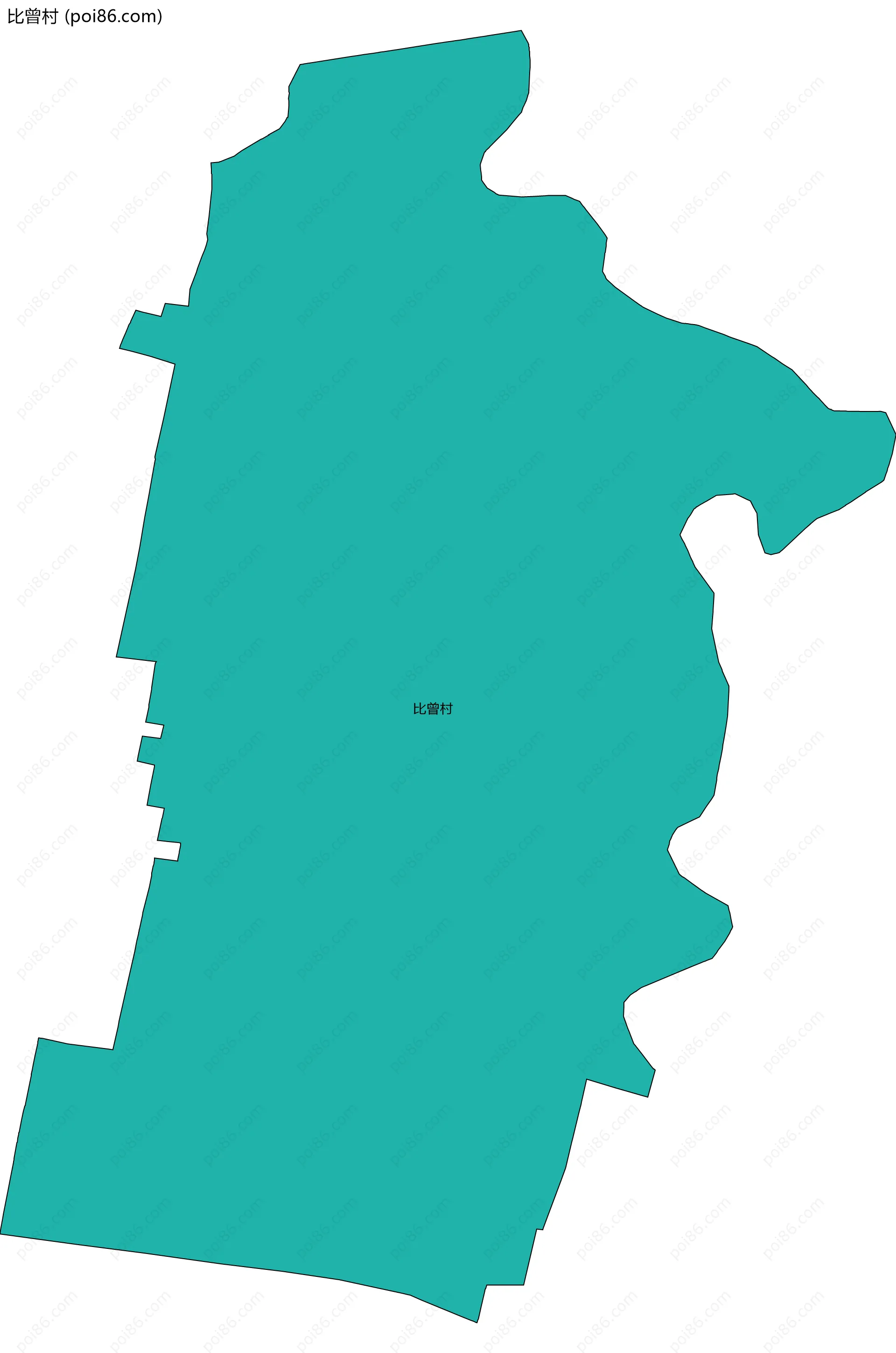 比曾村边界地图