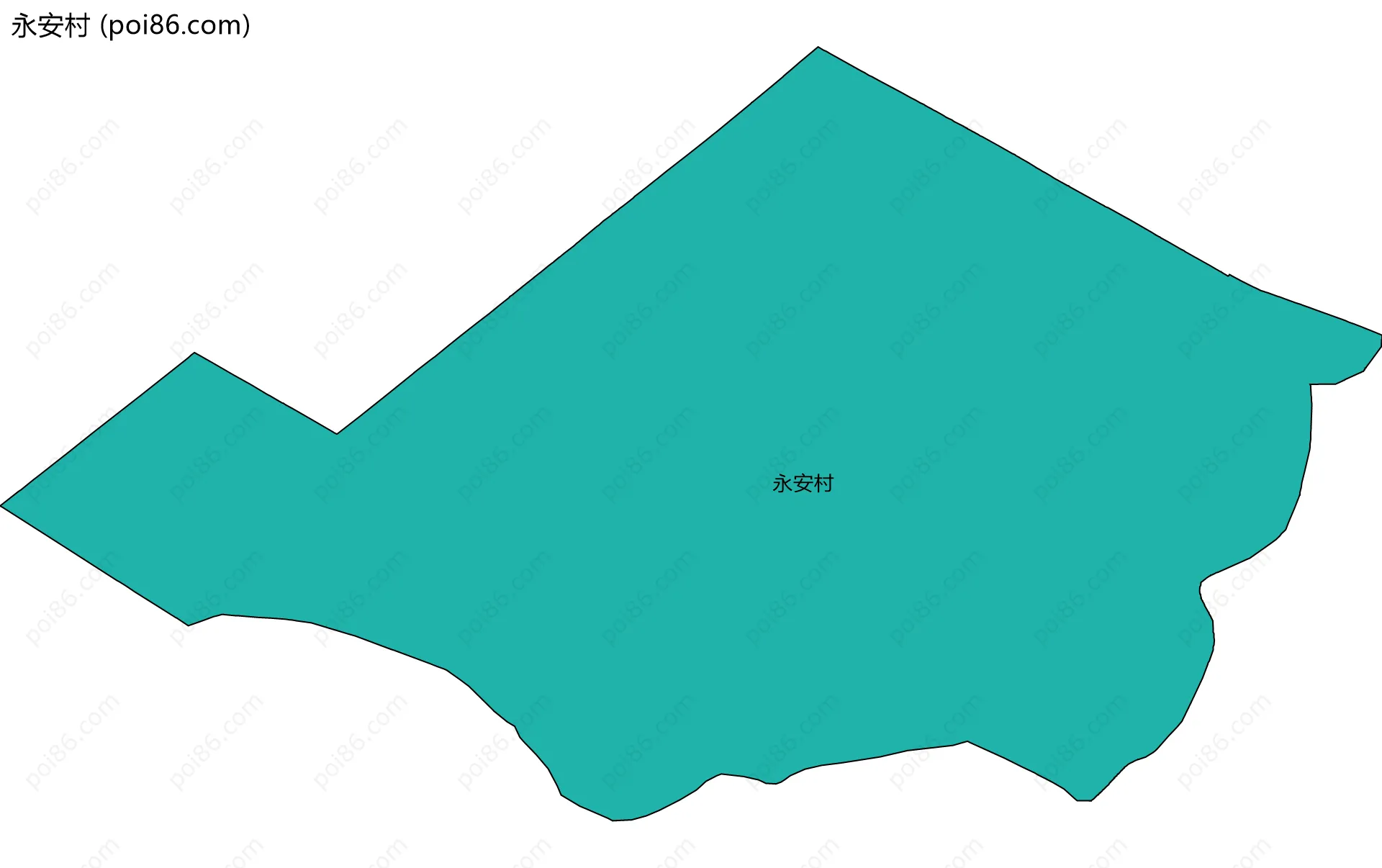 永安村边界地图