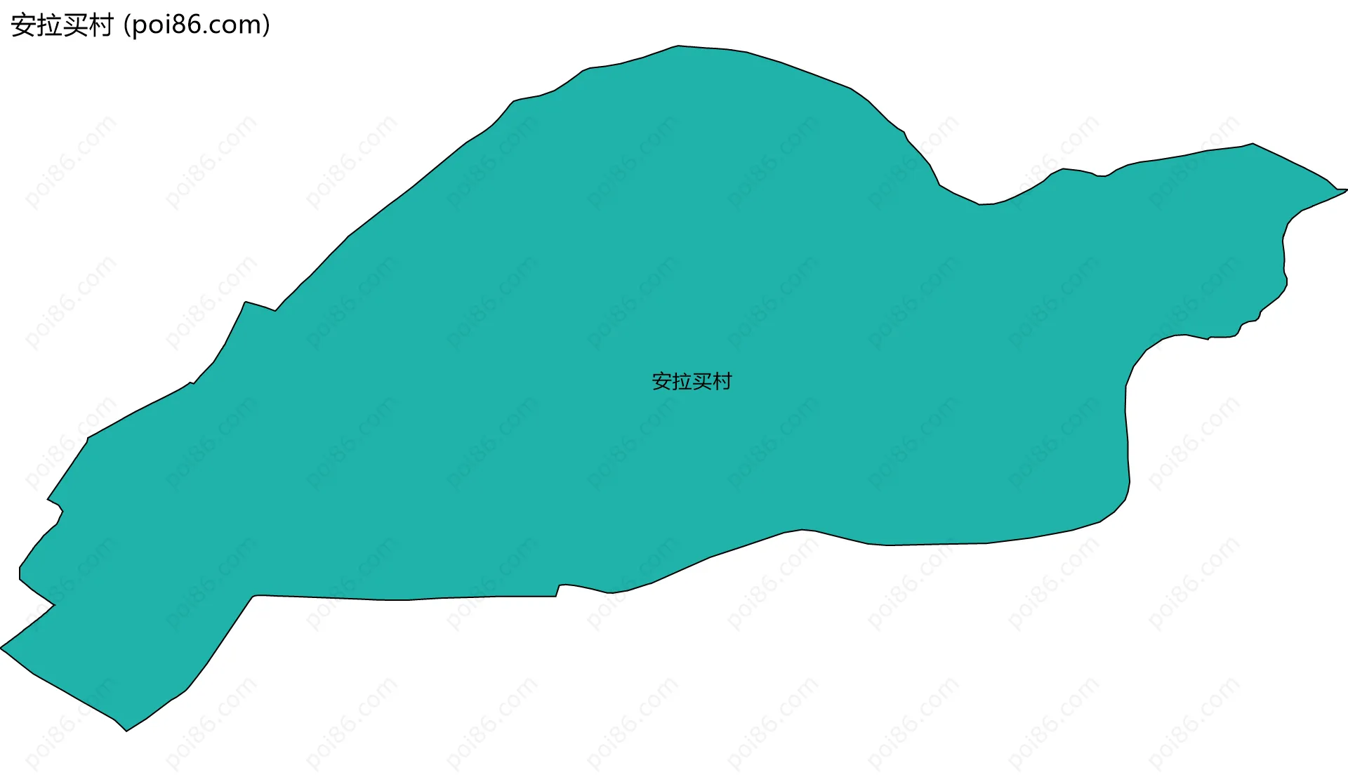 安拉买村边界地图