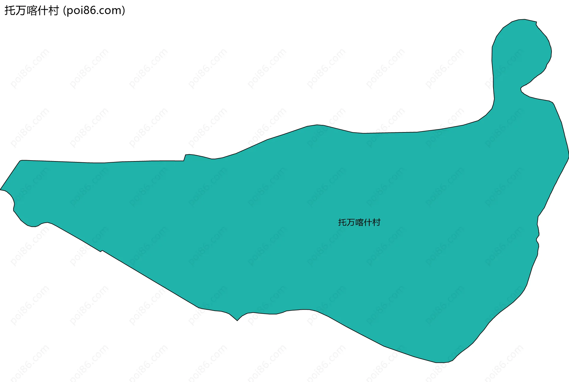 托万喀什村边界地图