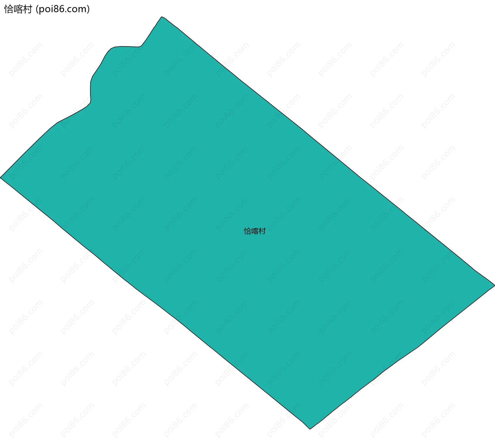 恰喀村边界地图