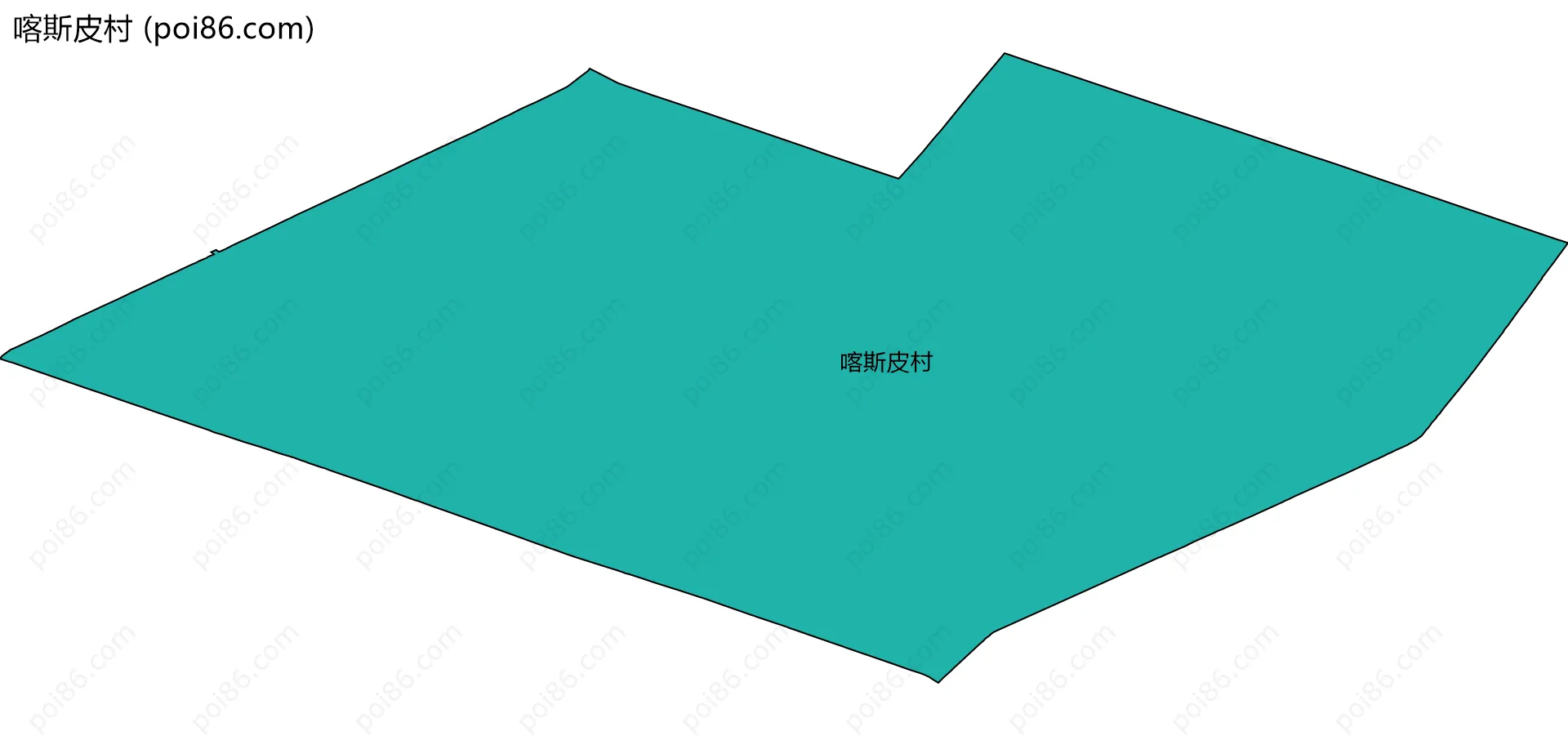 喀斯皮村边界地图