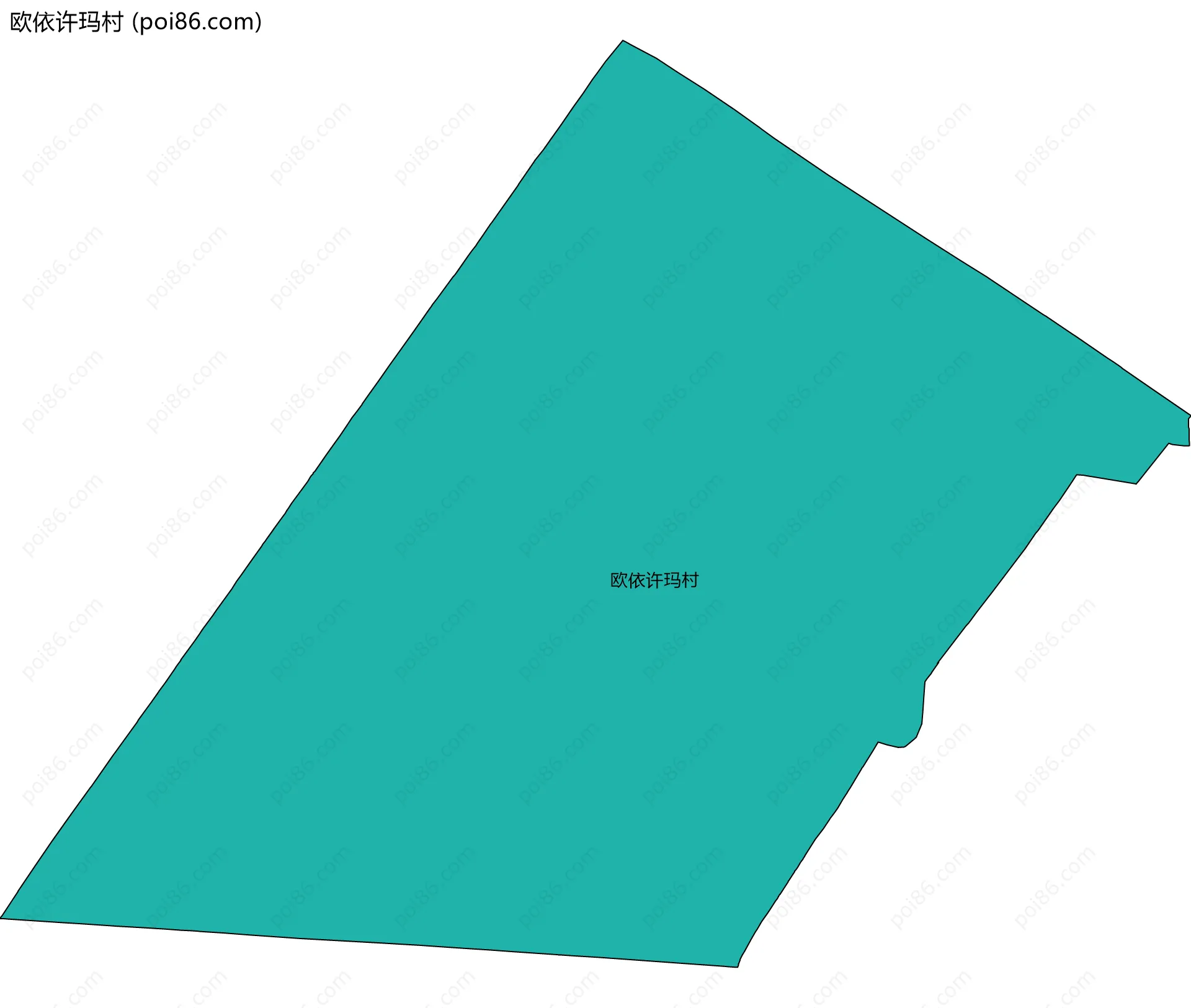 欧依许玛村边界地图