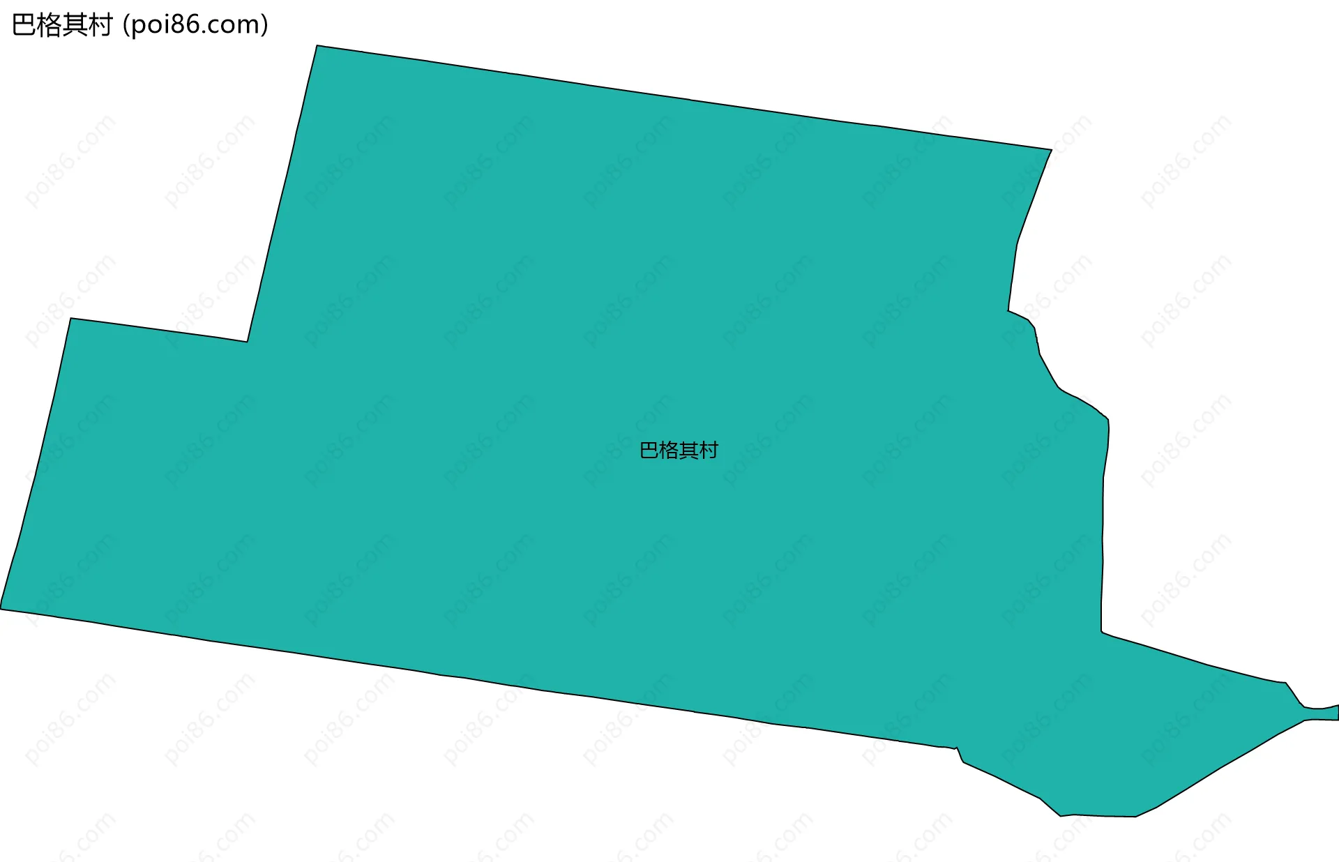 巴格其村边界地图