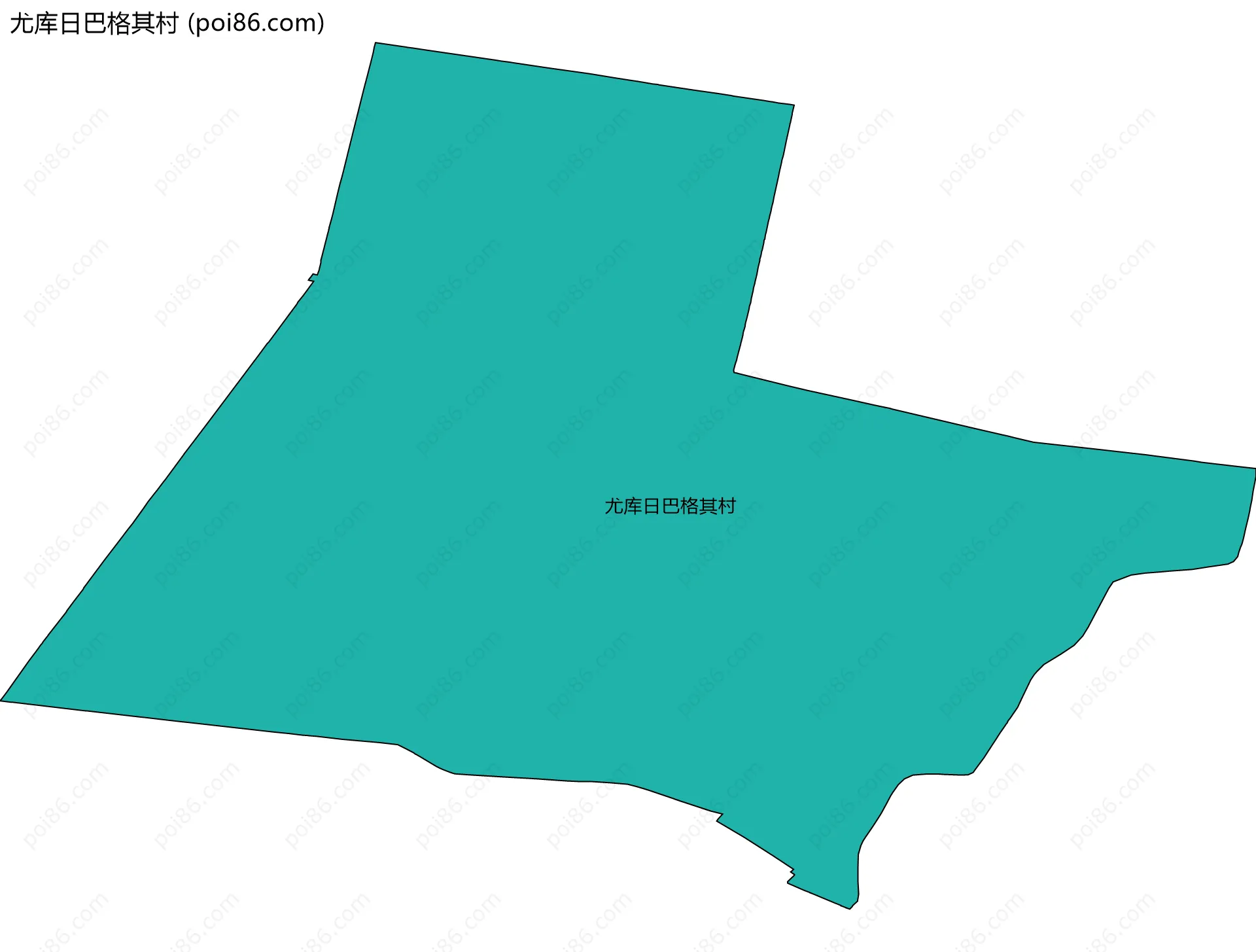 尤库日巴格其村边界地图