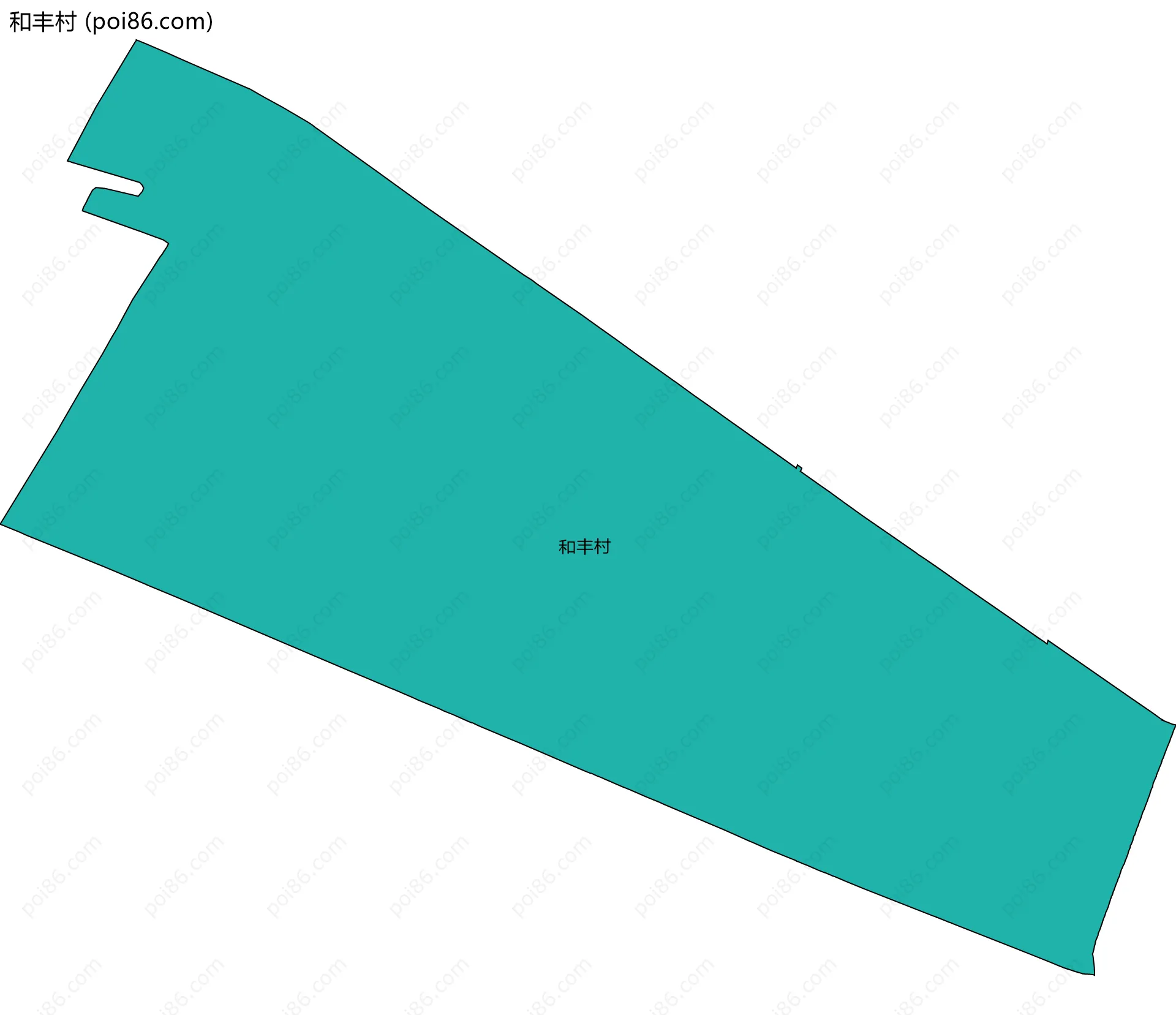 和丰村边界地图