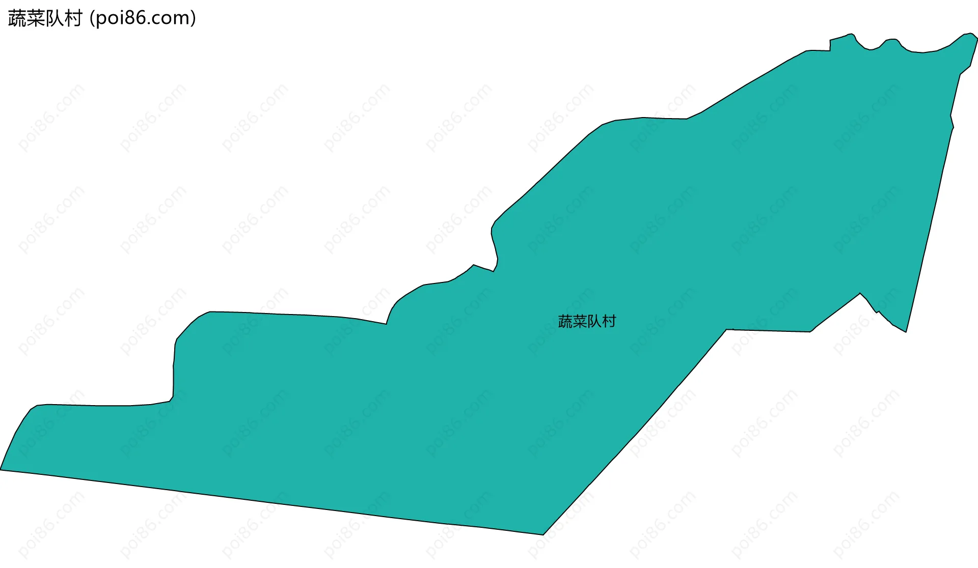 蔬菜队村边界地图