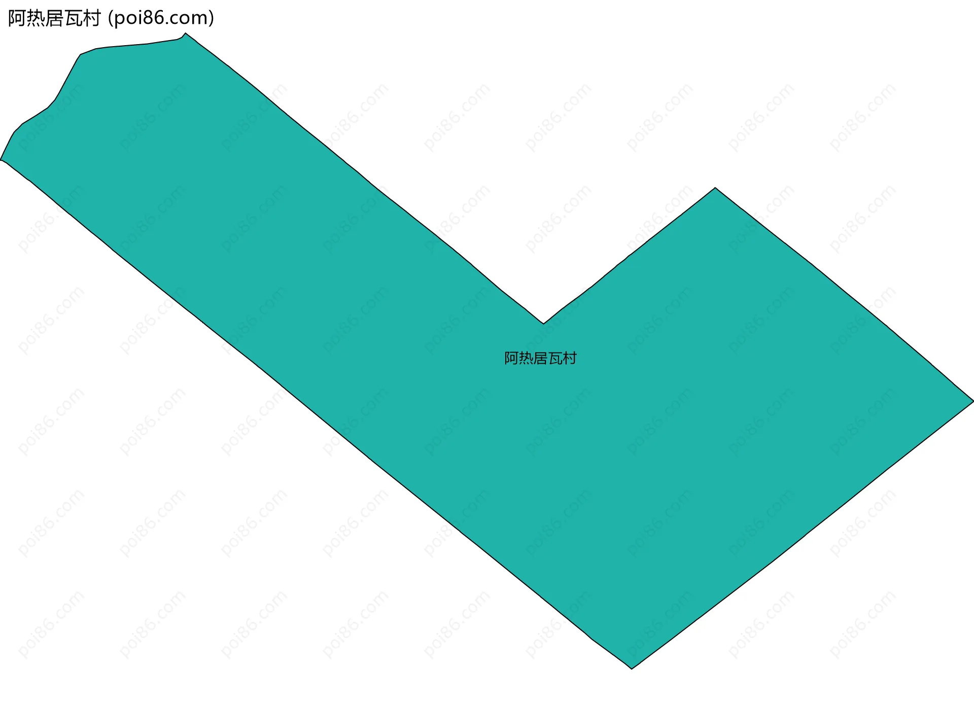 阿热居瓦村边界地图