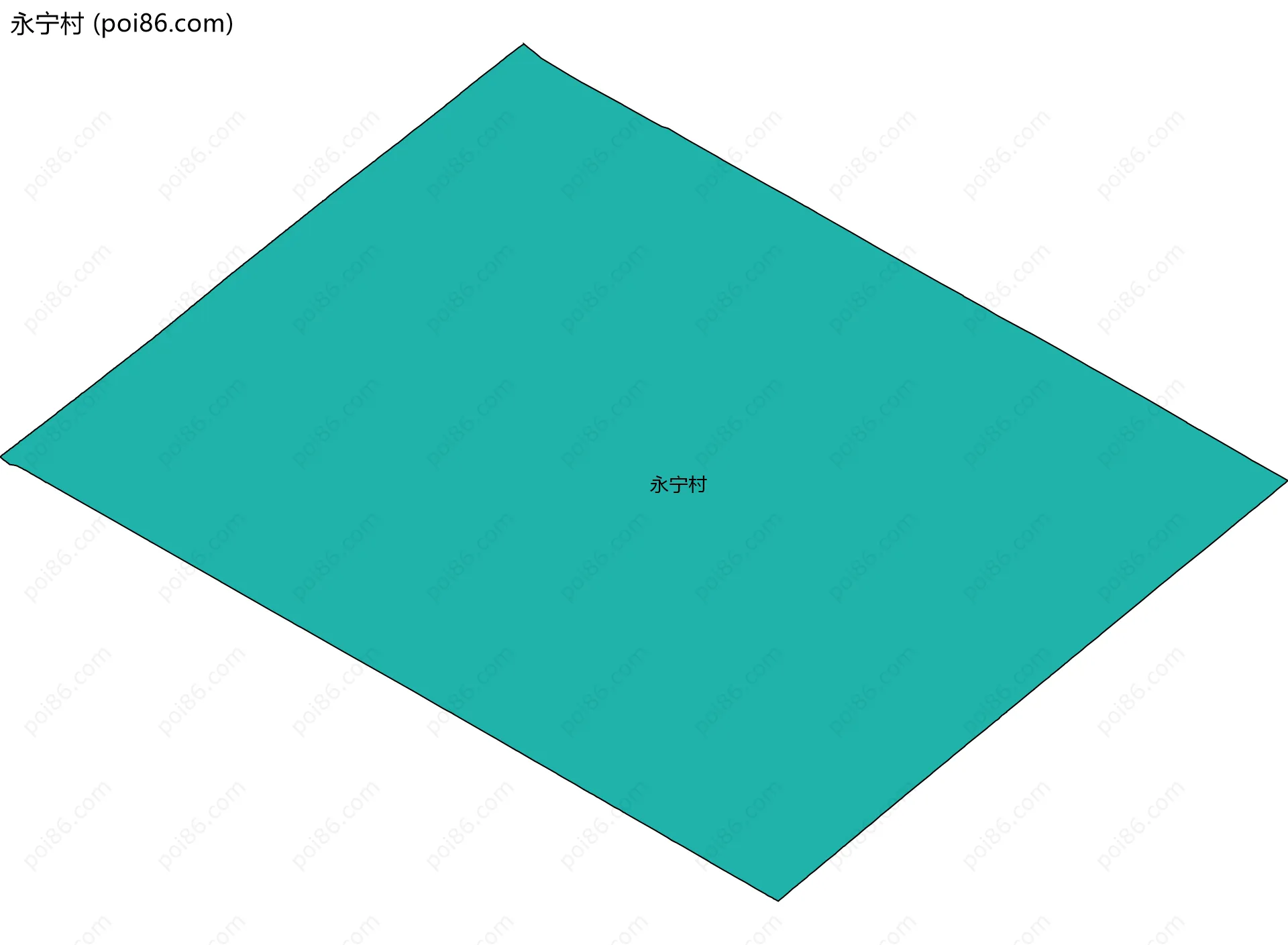 永宁村边界地图