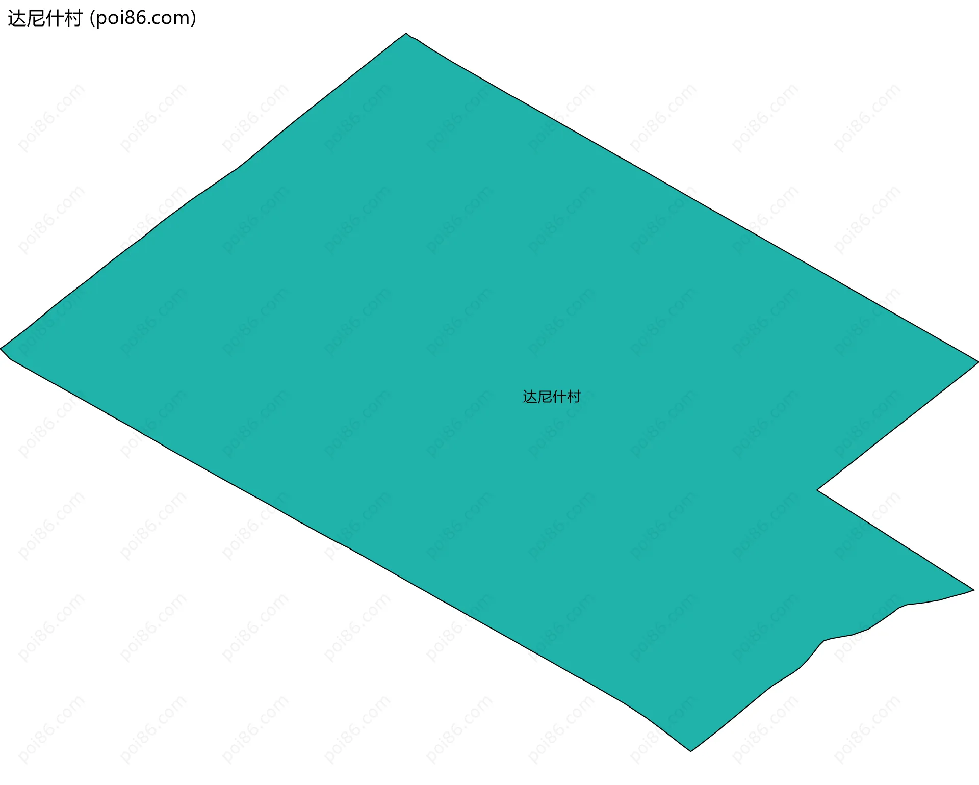 达尼什村边界地图