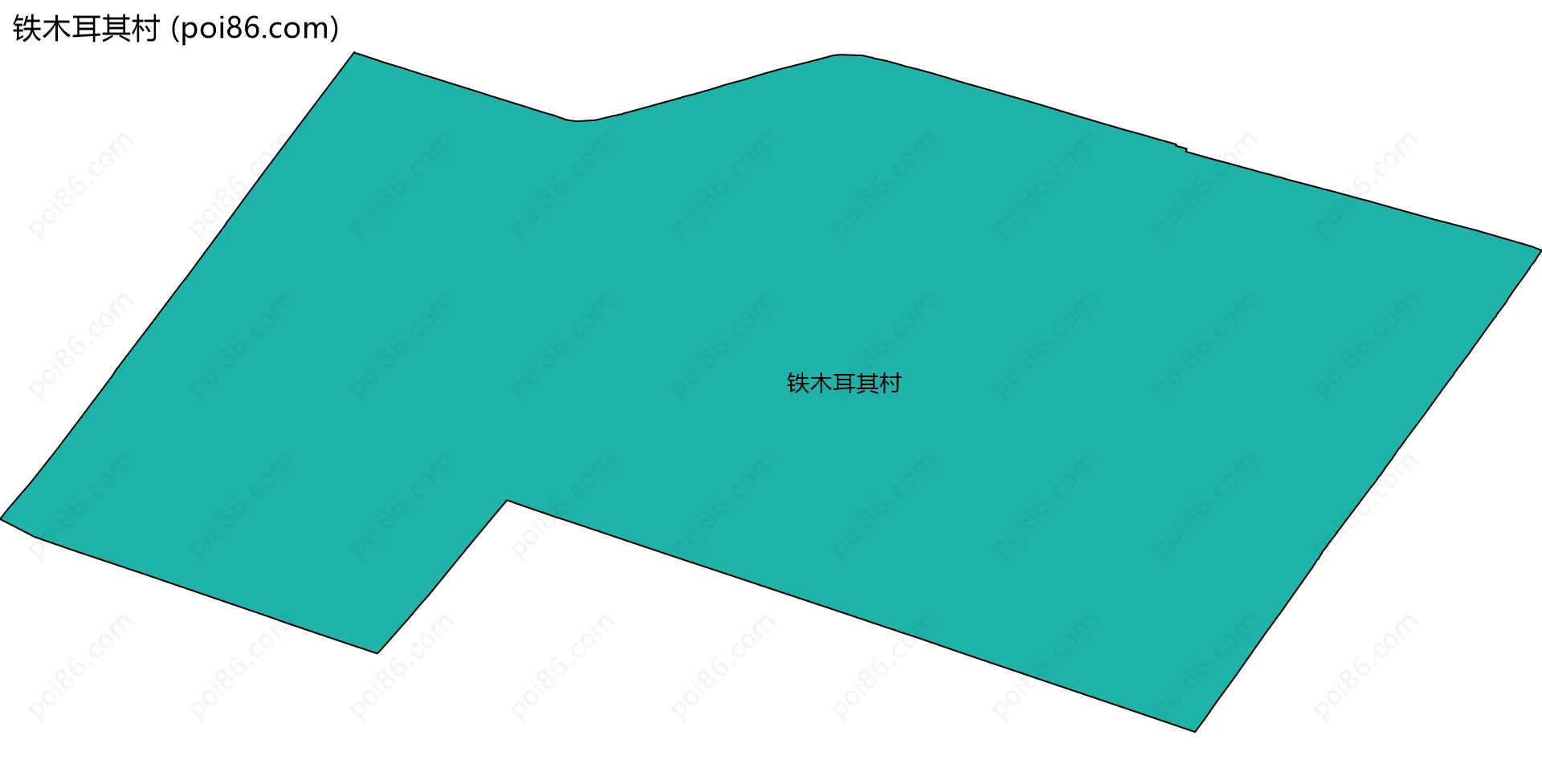 铁木耳其村边界地图