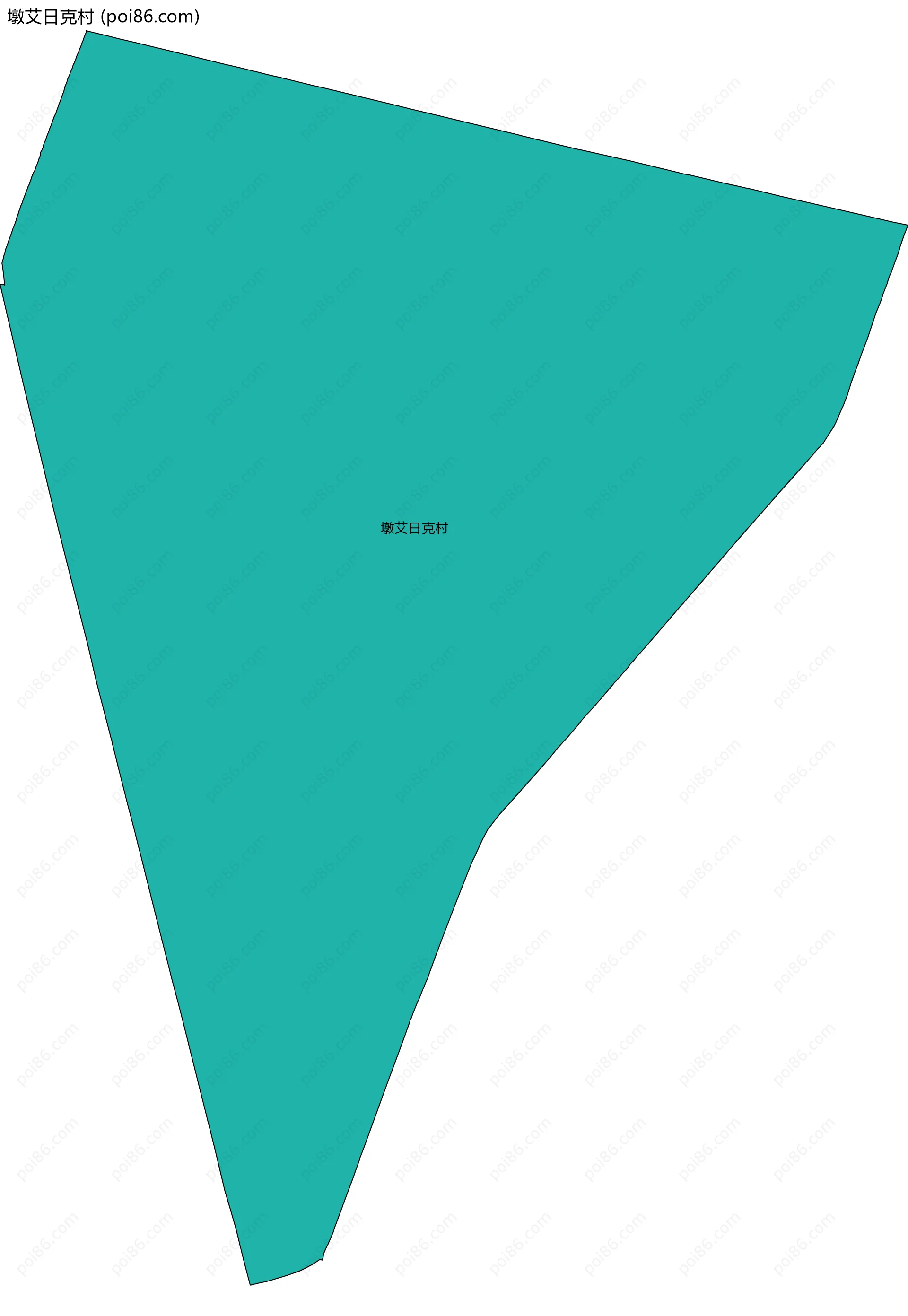 墩艾日克村边界地图